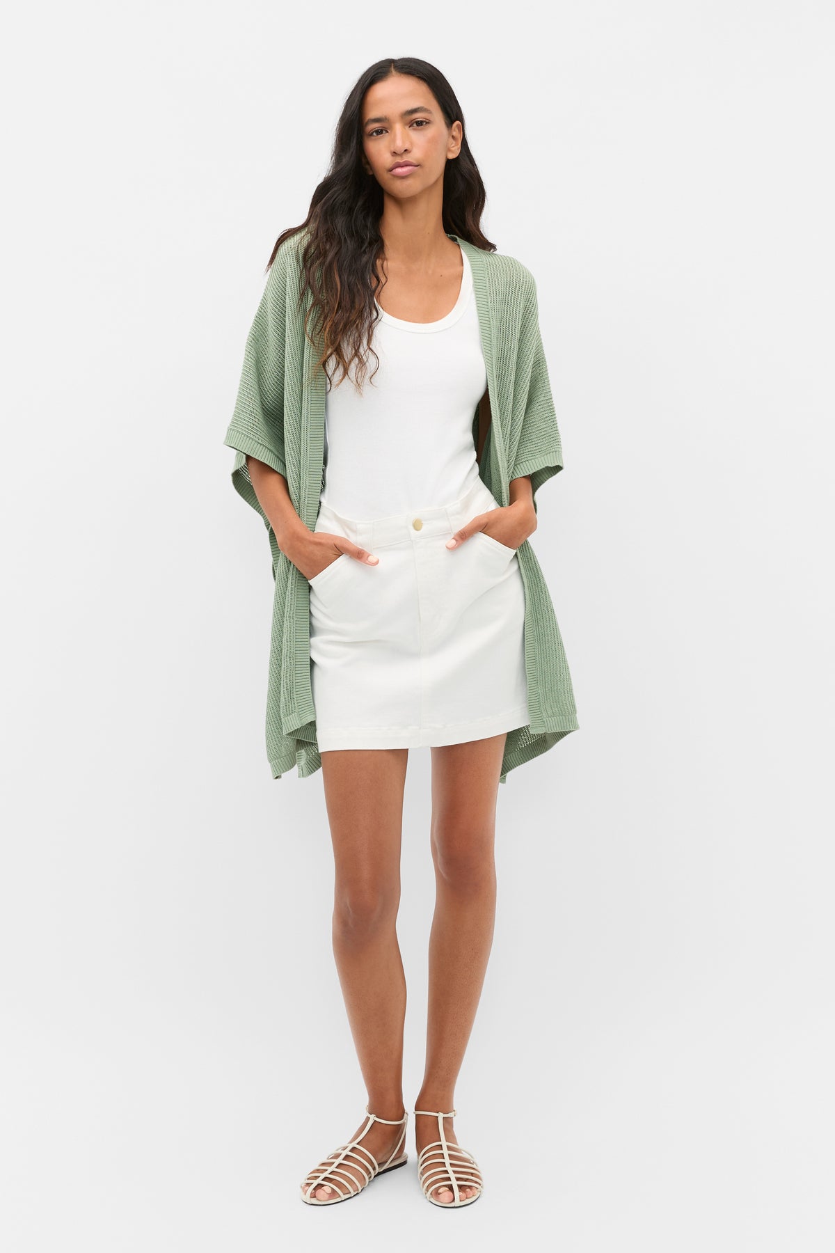 Open Weave Poncho