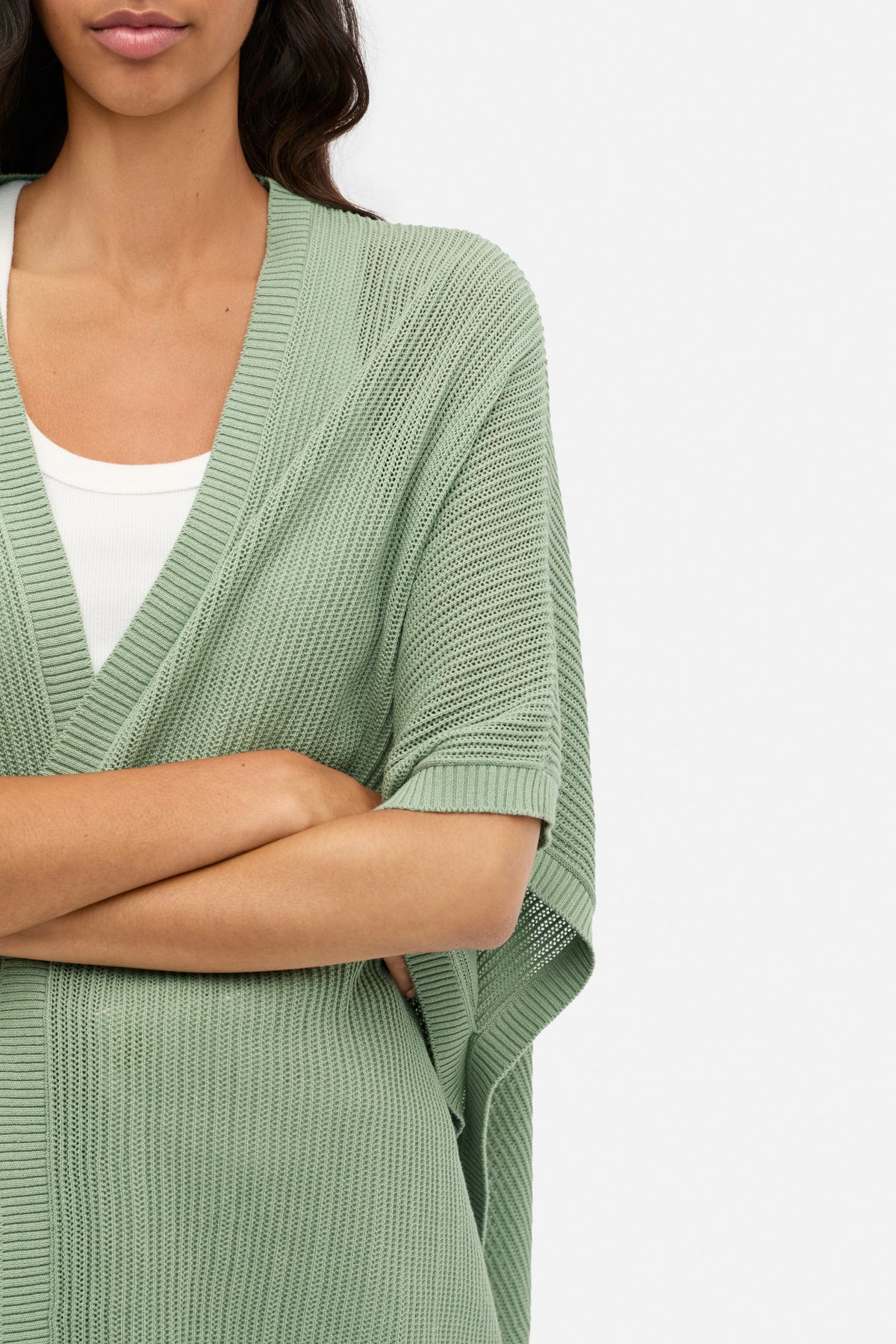 Open Weave Poncho