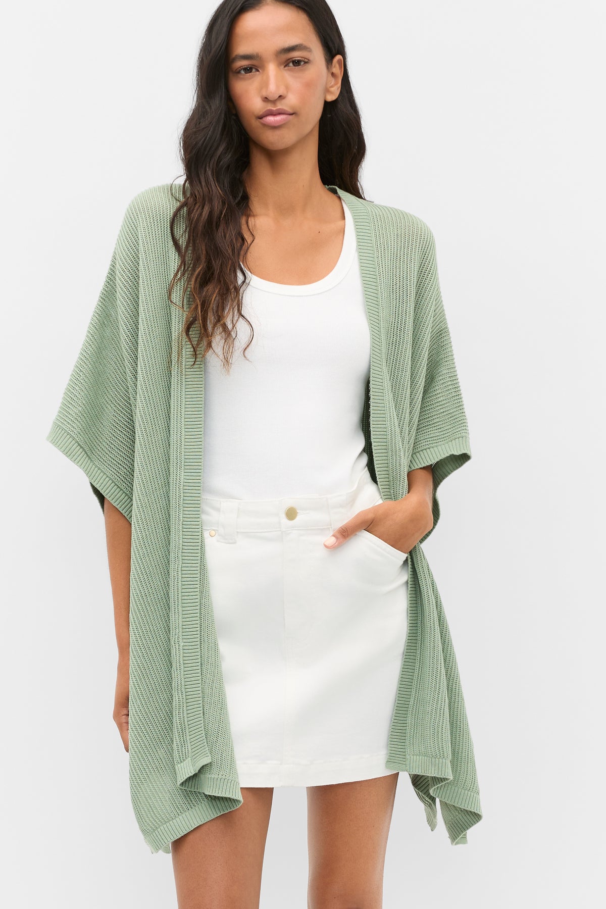 Open Weave Poncho