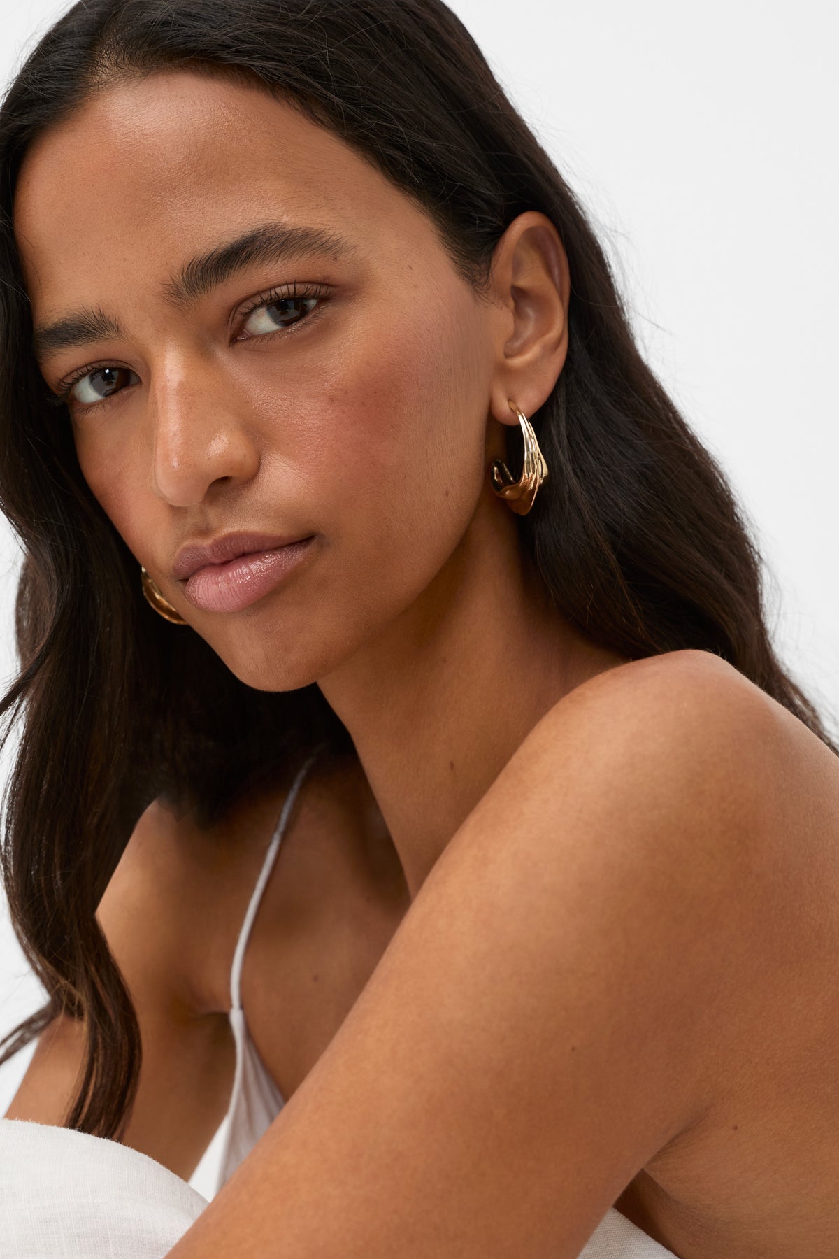 Oval Hoop Earring