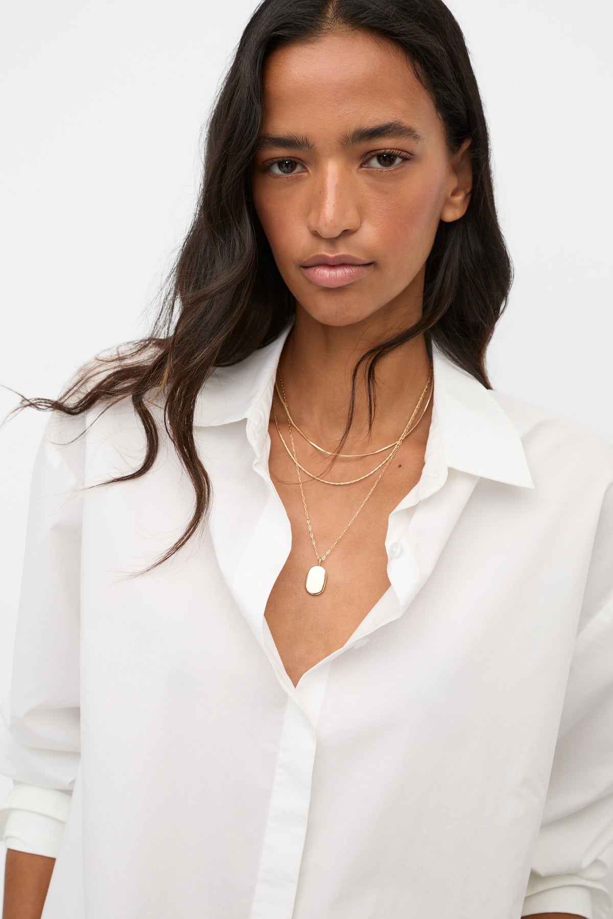 Rounded Pendant Necklace Set