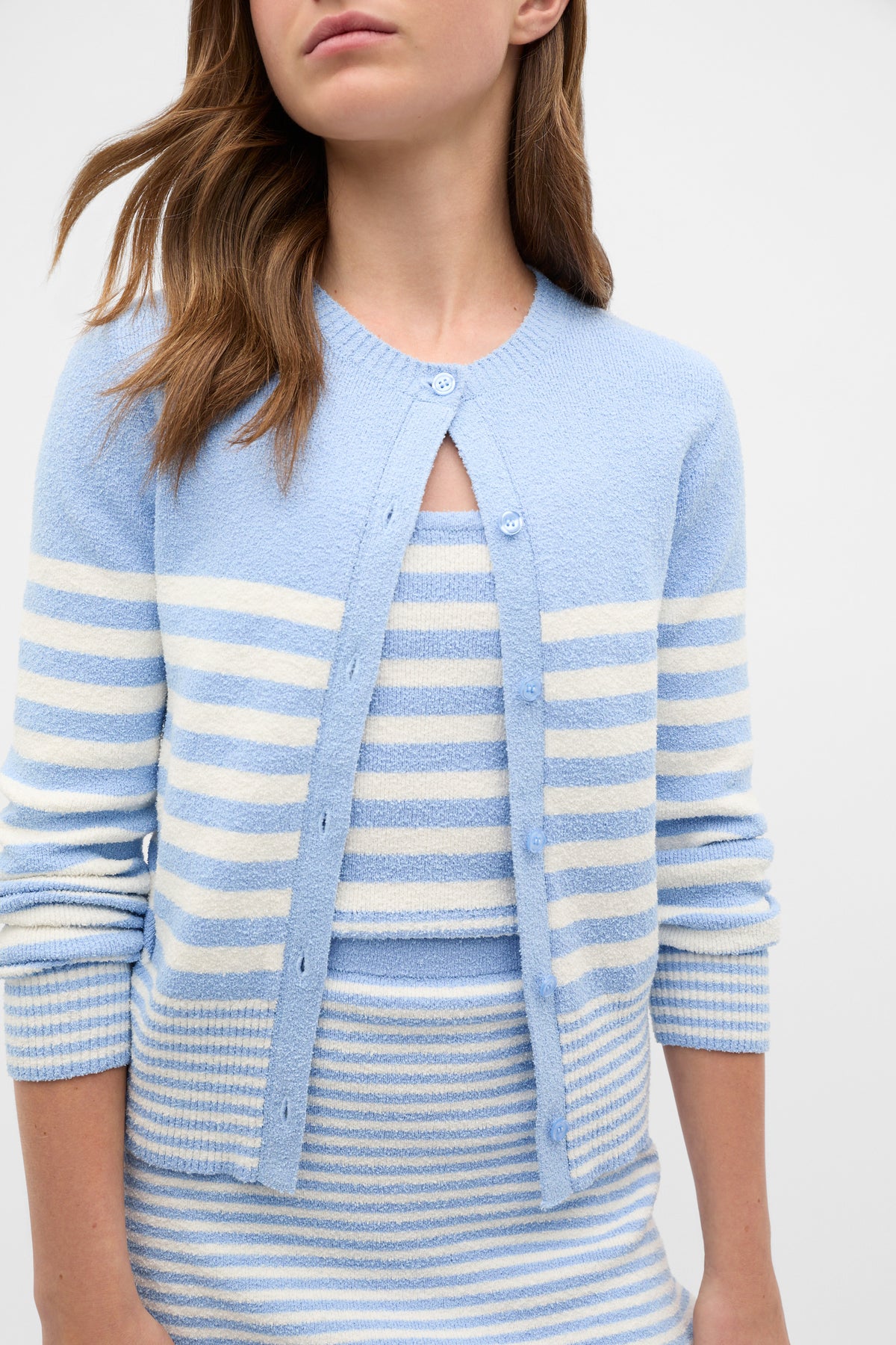Stripe Knit Cardigan