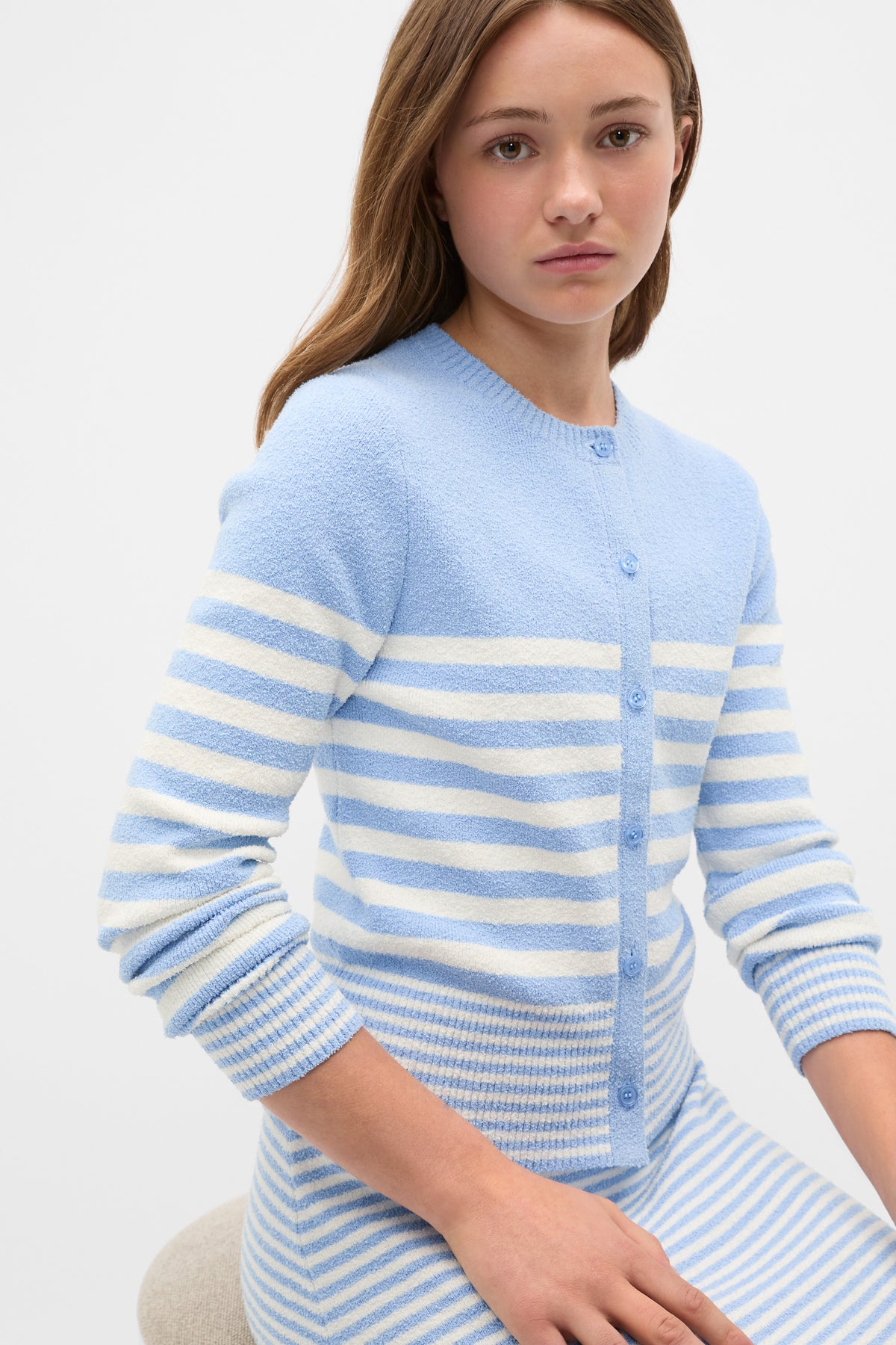 Stripe Knit Cardigan