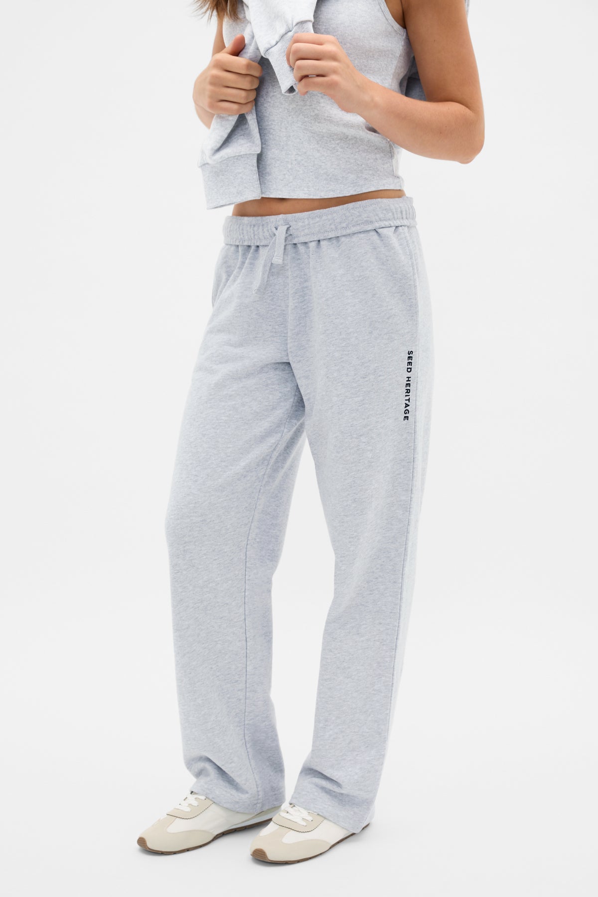 Roll Waist Logo Track Pant