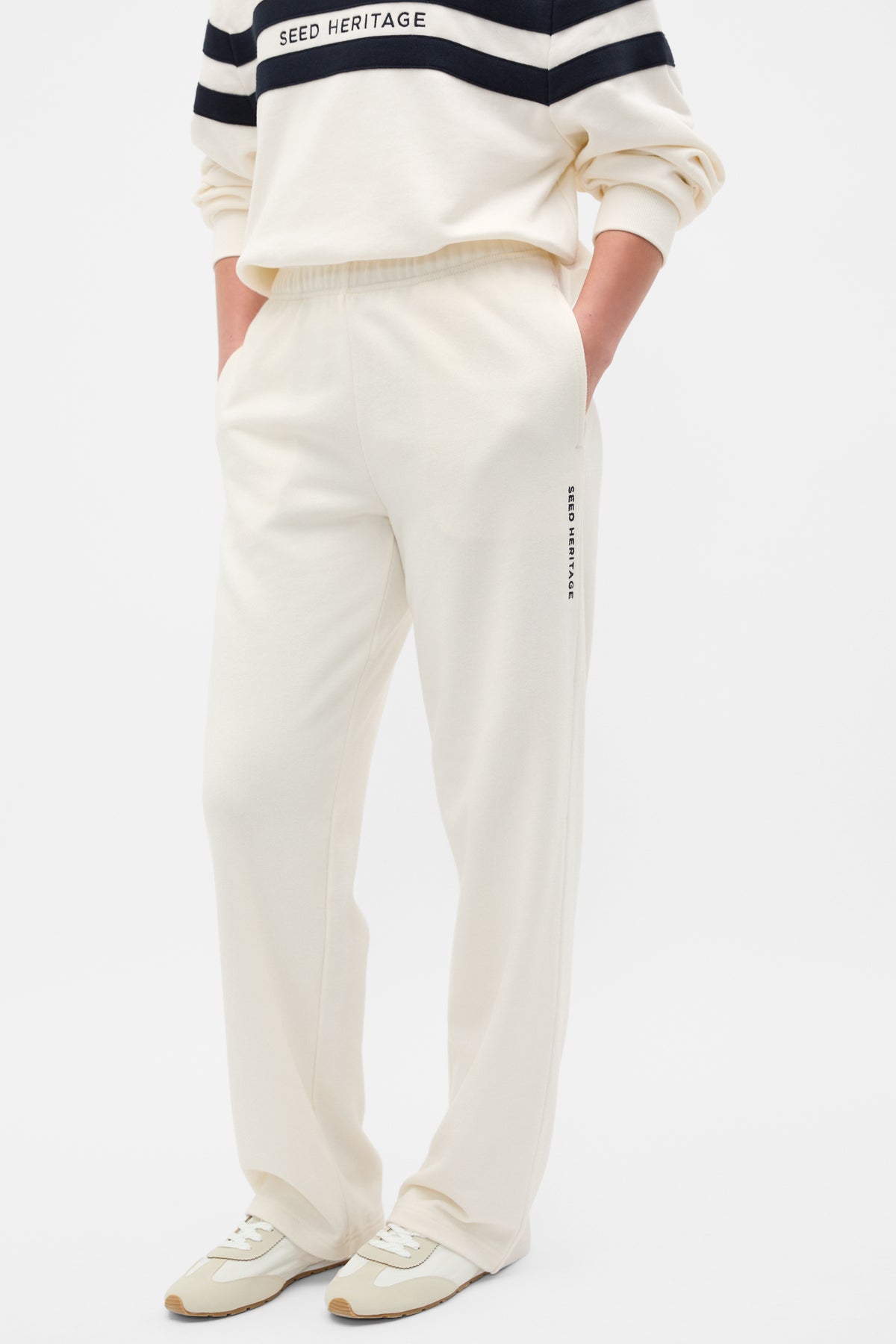 Roll Waist Logo Track Pant