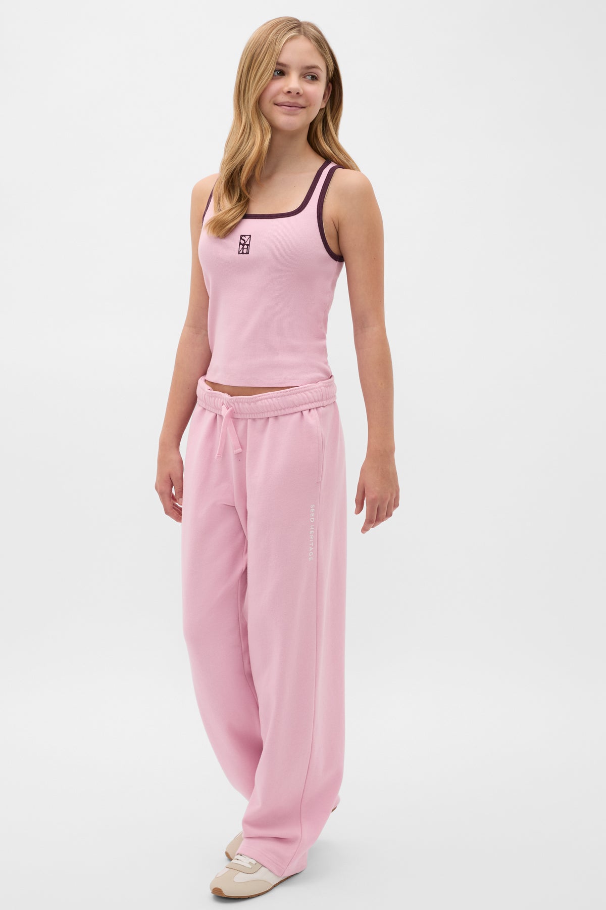 Roll Waist Logo Track Pant