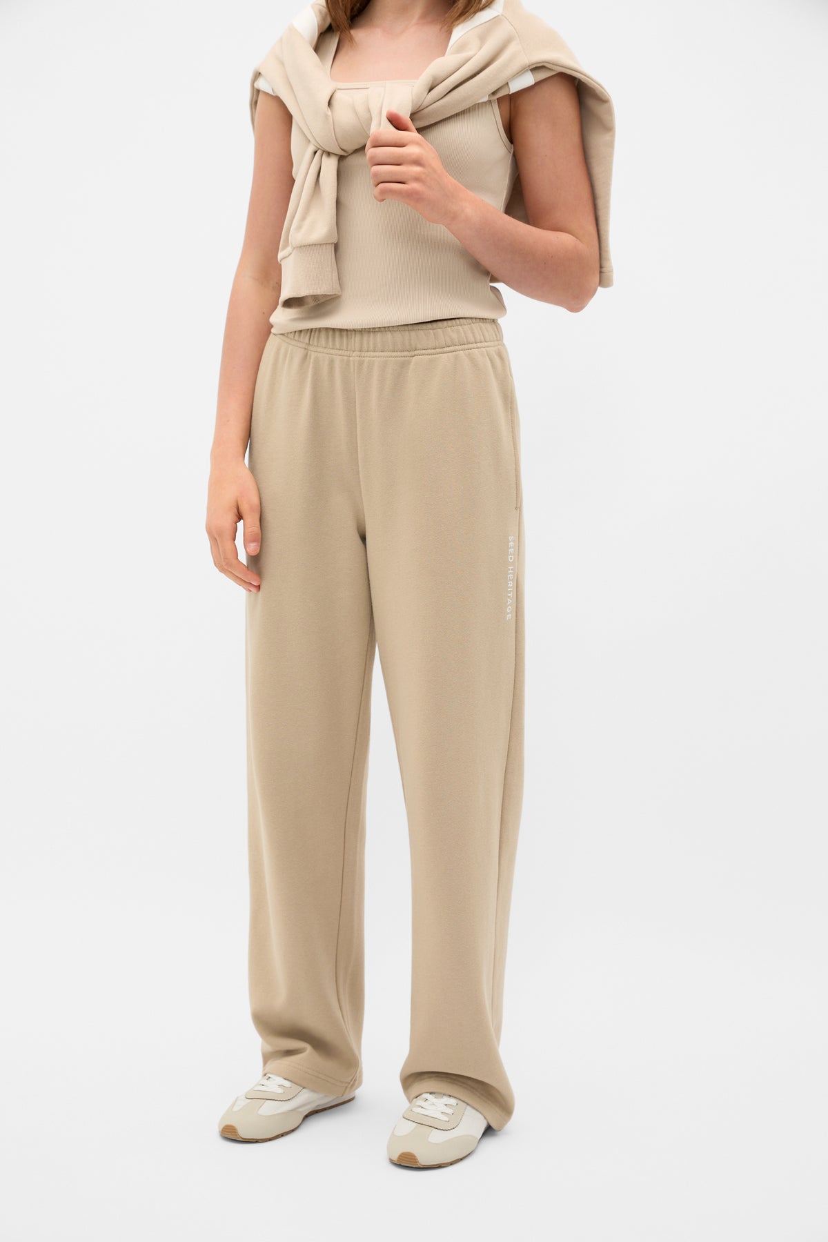 Roll Waist Logo Track Pant