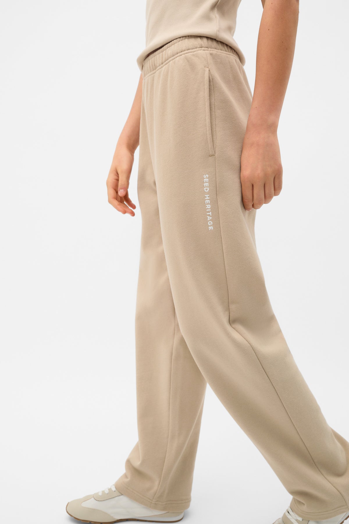 Roll Waist Logo Track Pant