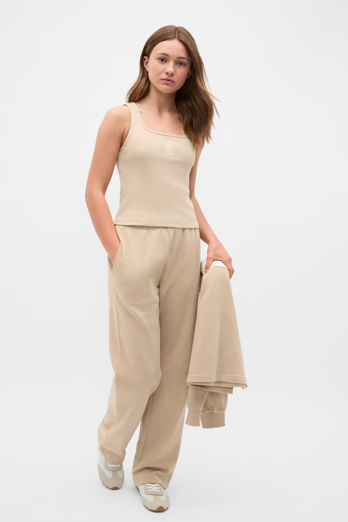 Roll Waist Logo Track Pant