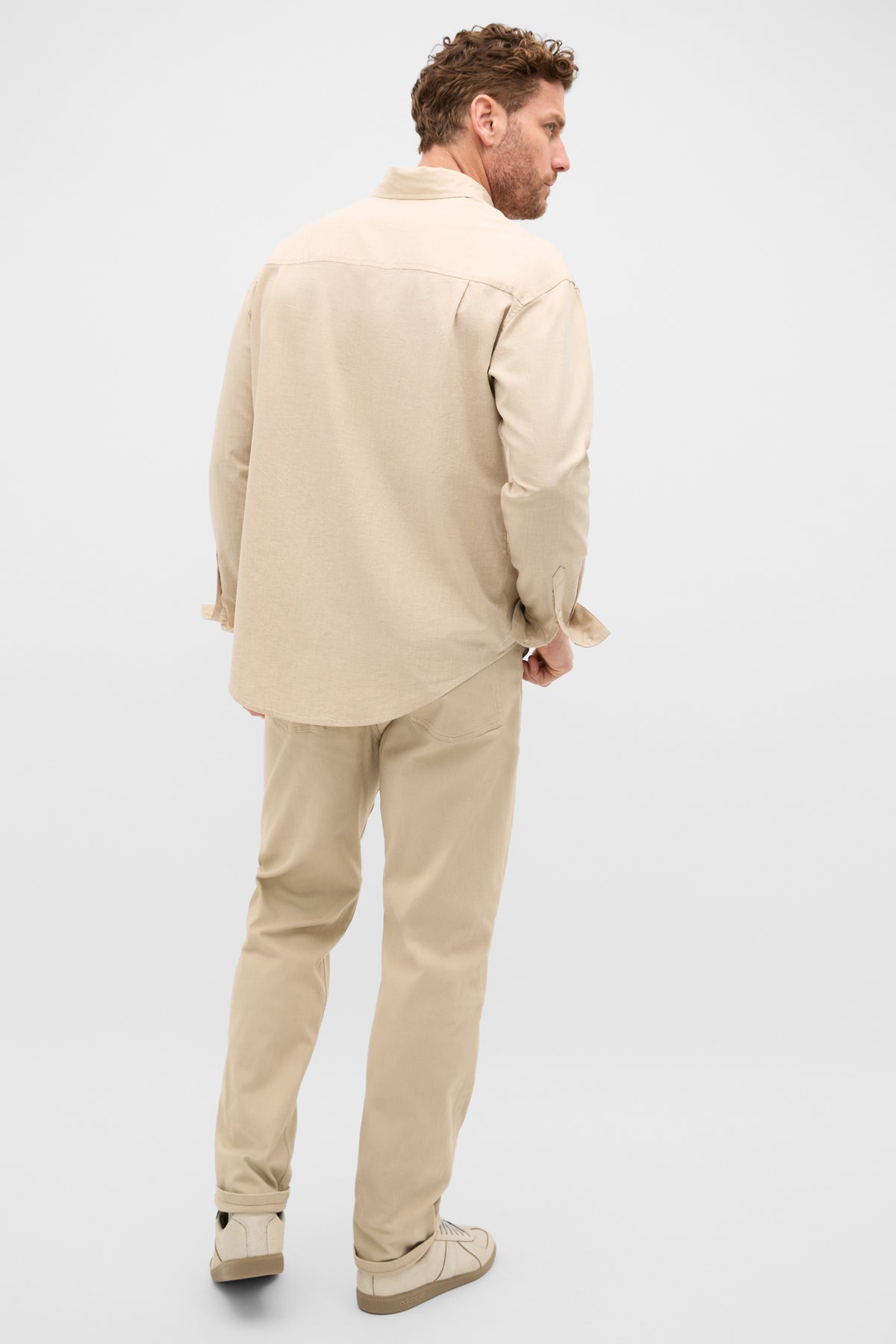 Relaxed Fit Brushed Cotton Shirt