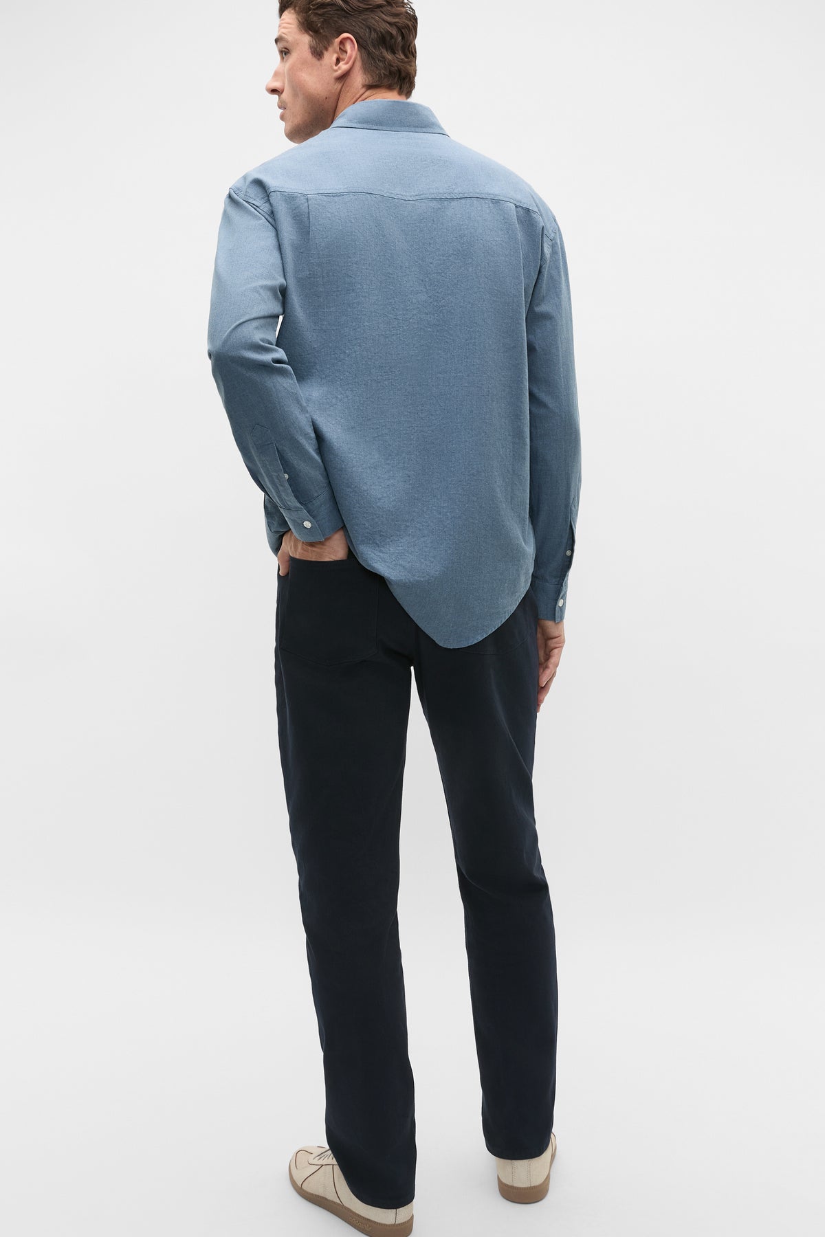 Relaxed Fit Brushed Cotton Shirt
