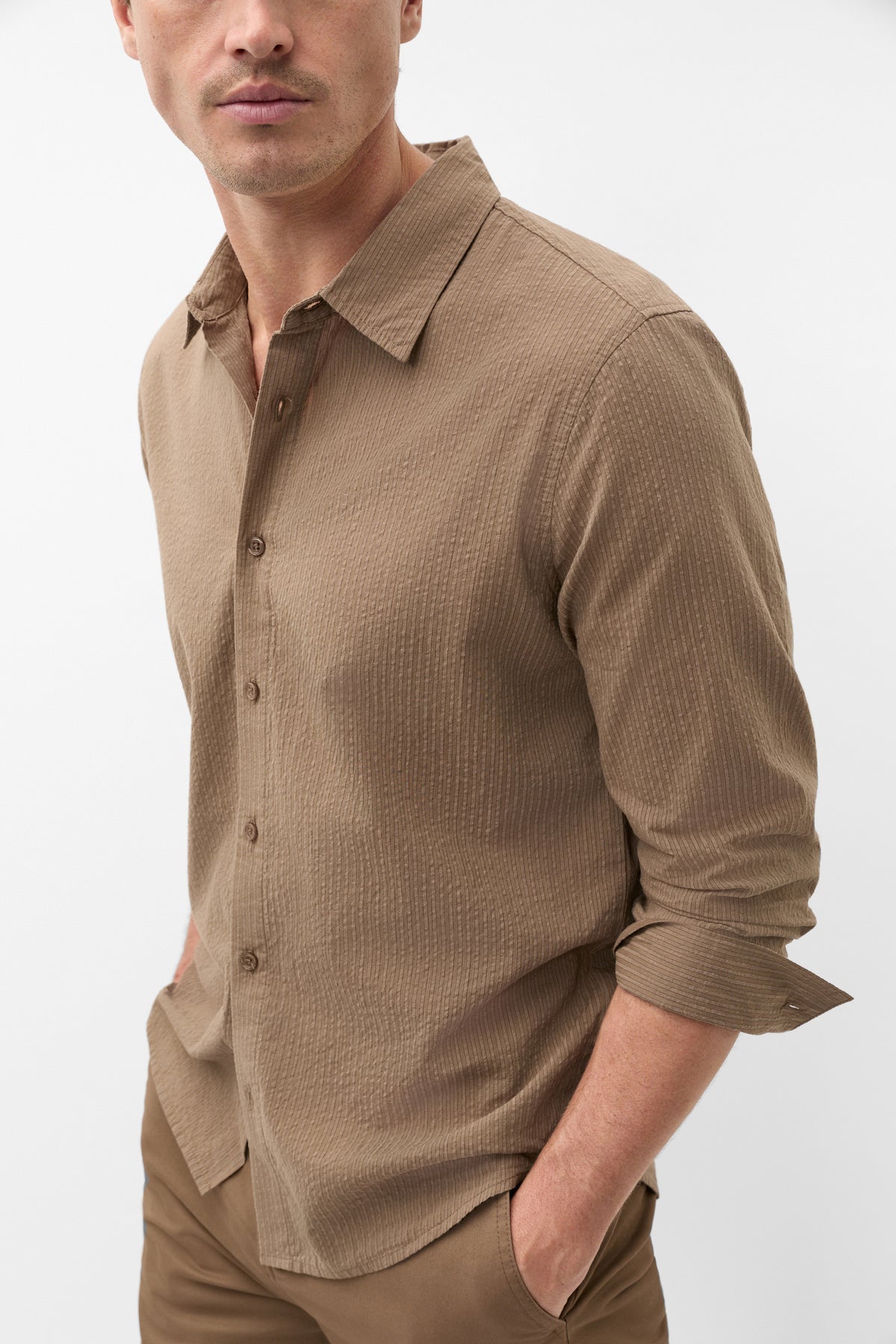 Seersucker Stripe Shirt