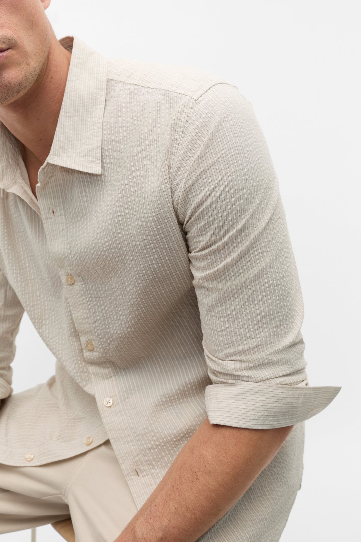 Seersucker Stripe Shirt