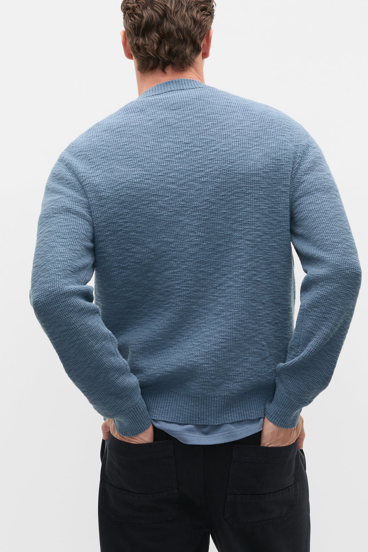 Slub Yarn Crew Neck Knit