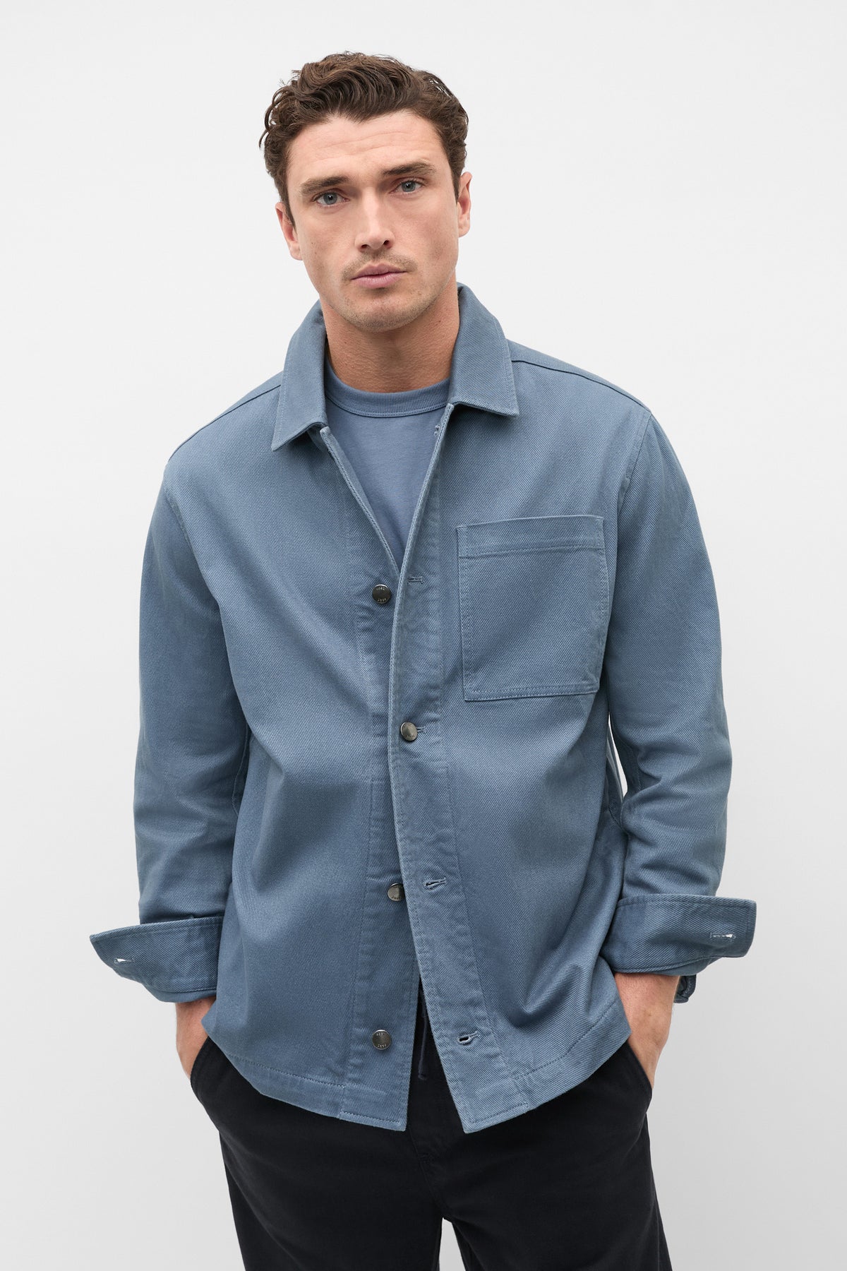 Garment Dyed Twill Overshirt