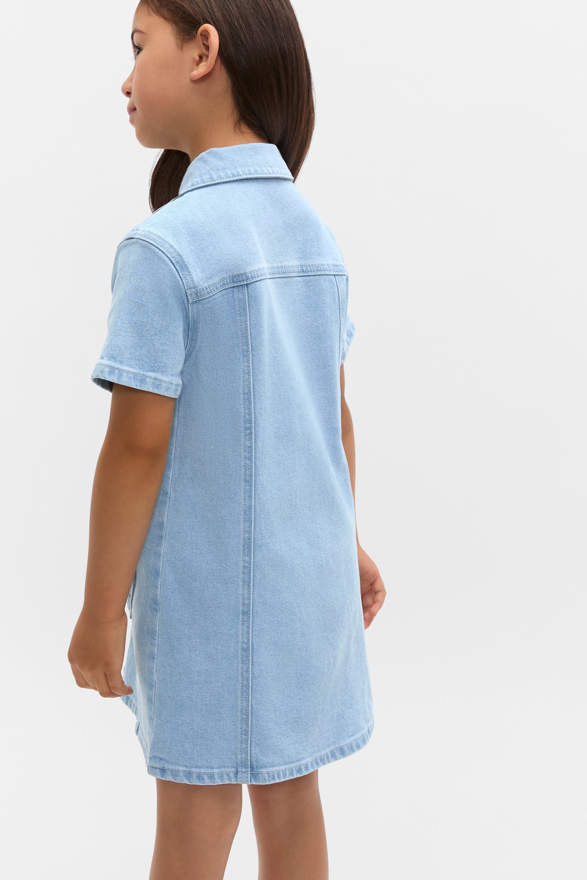 Heart Pocket Denim Dress