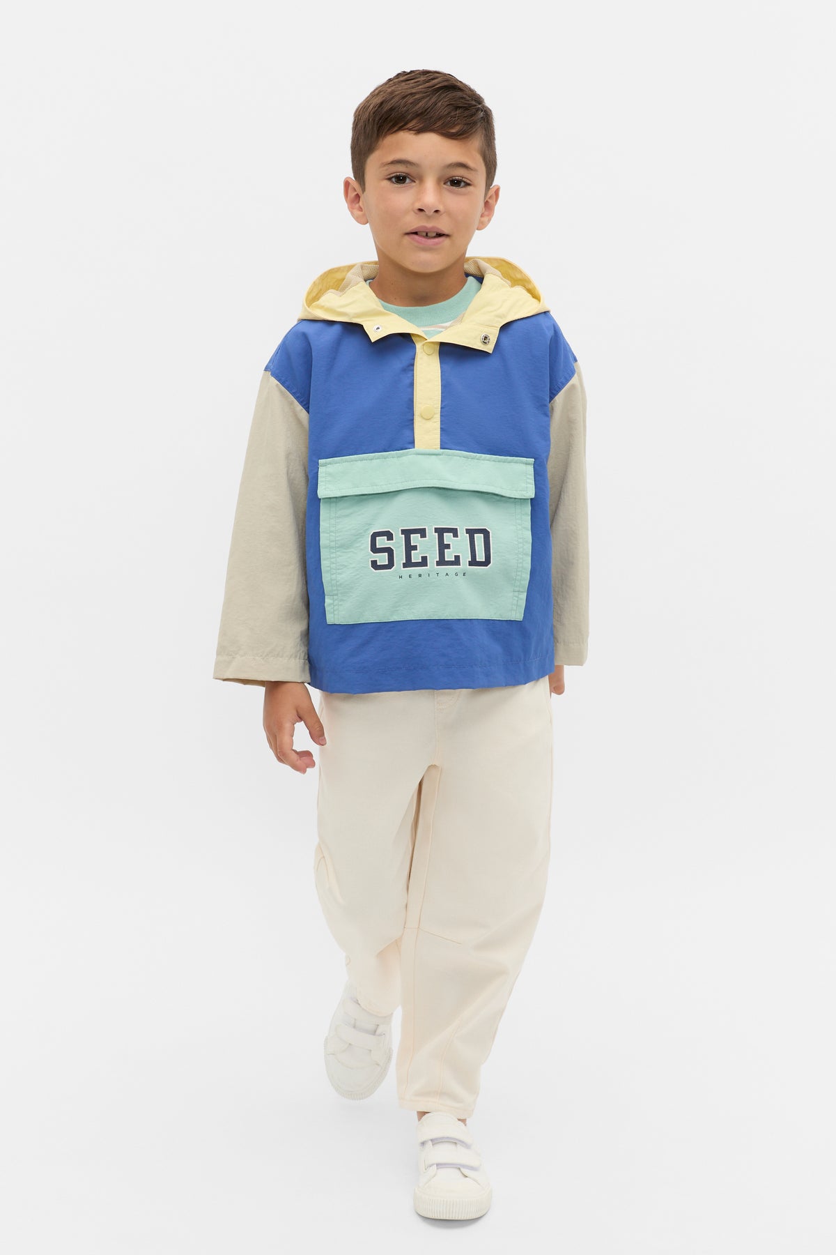 Colourblock Logo Spray Jacket