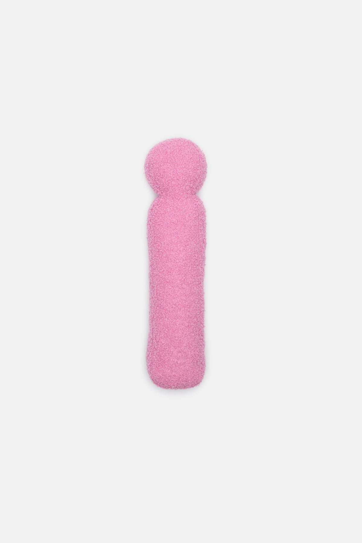 Pink Boucle Initial Cushion