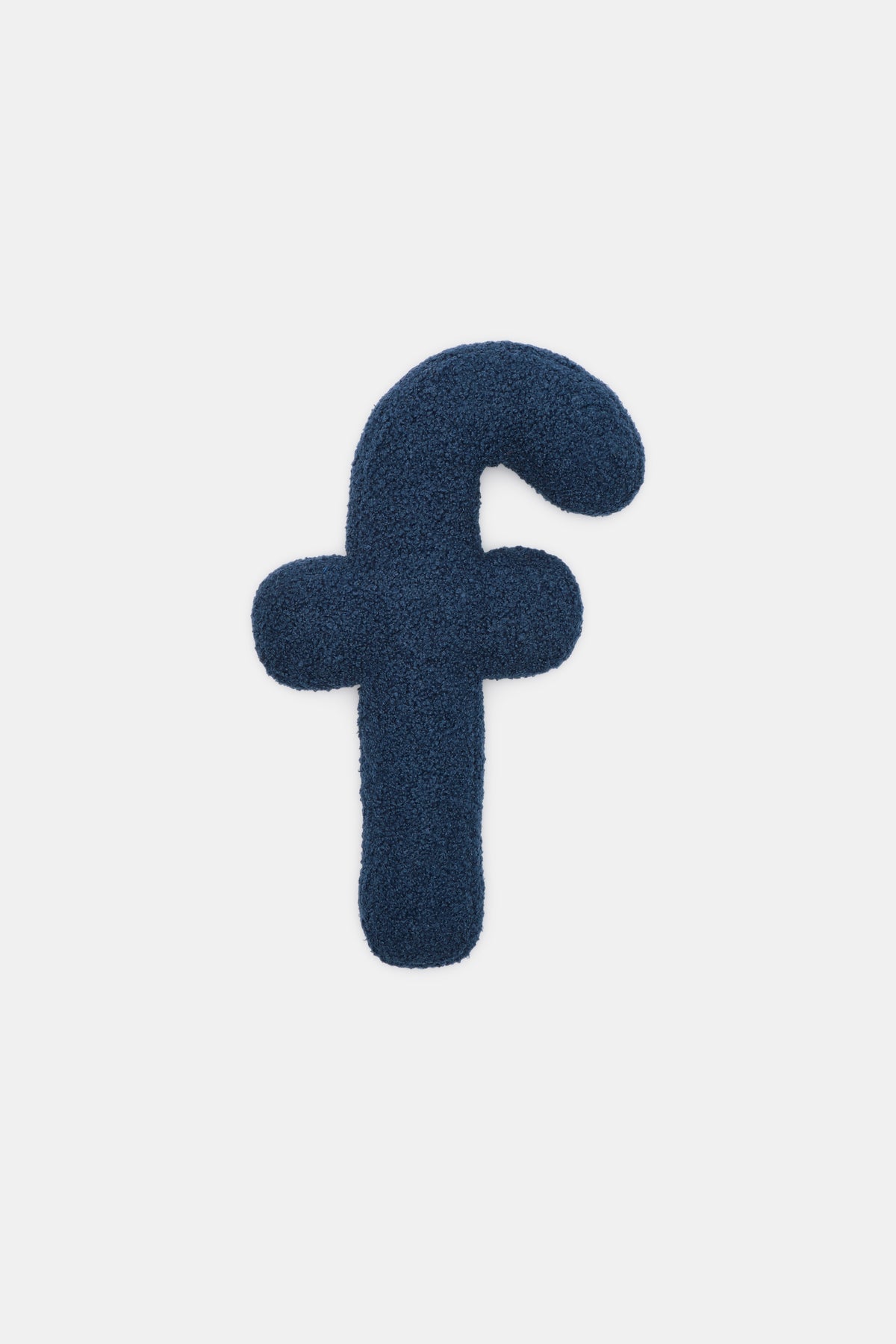 Blue Boucle Initial Cushion