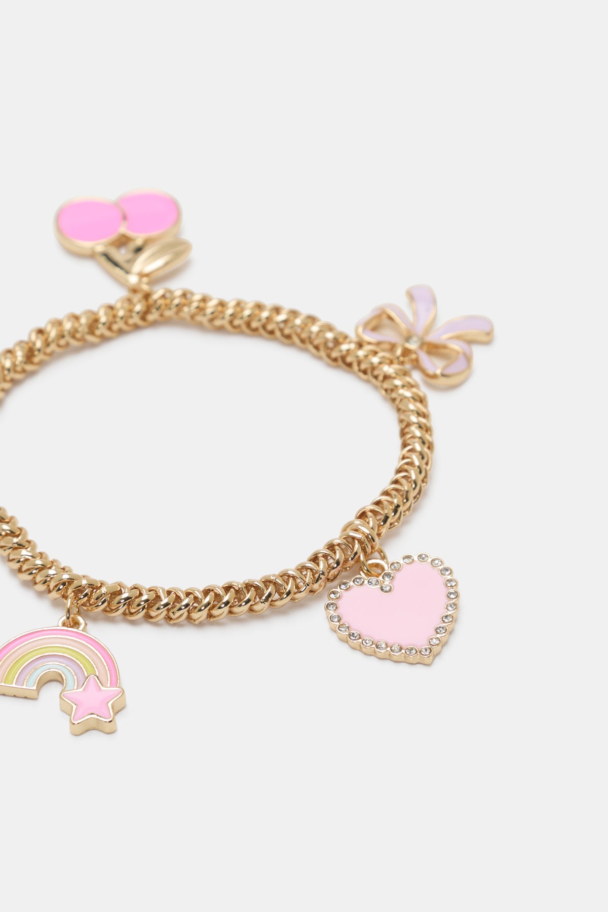 Initial Stretch Charm Bracelet