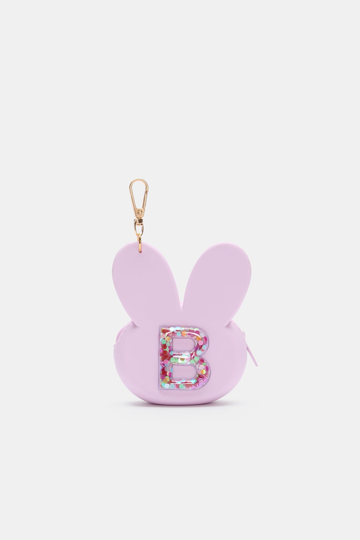 Bunny Silicone Initial Keyring