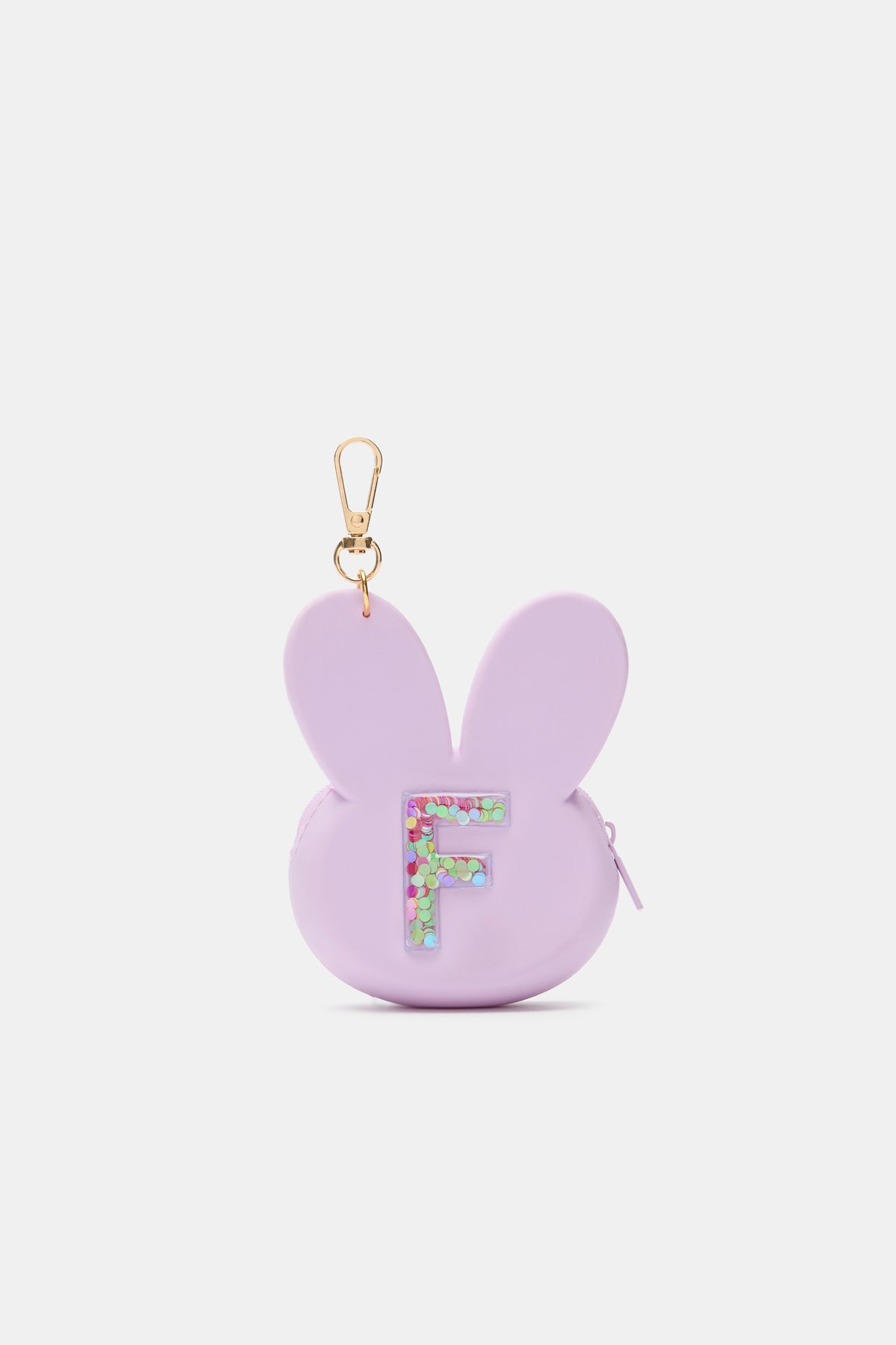 Bunny Silicone Initial Keyring