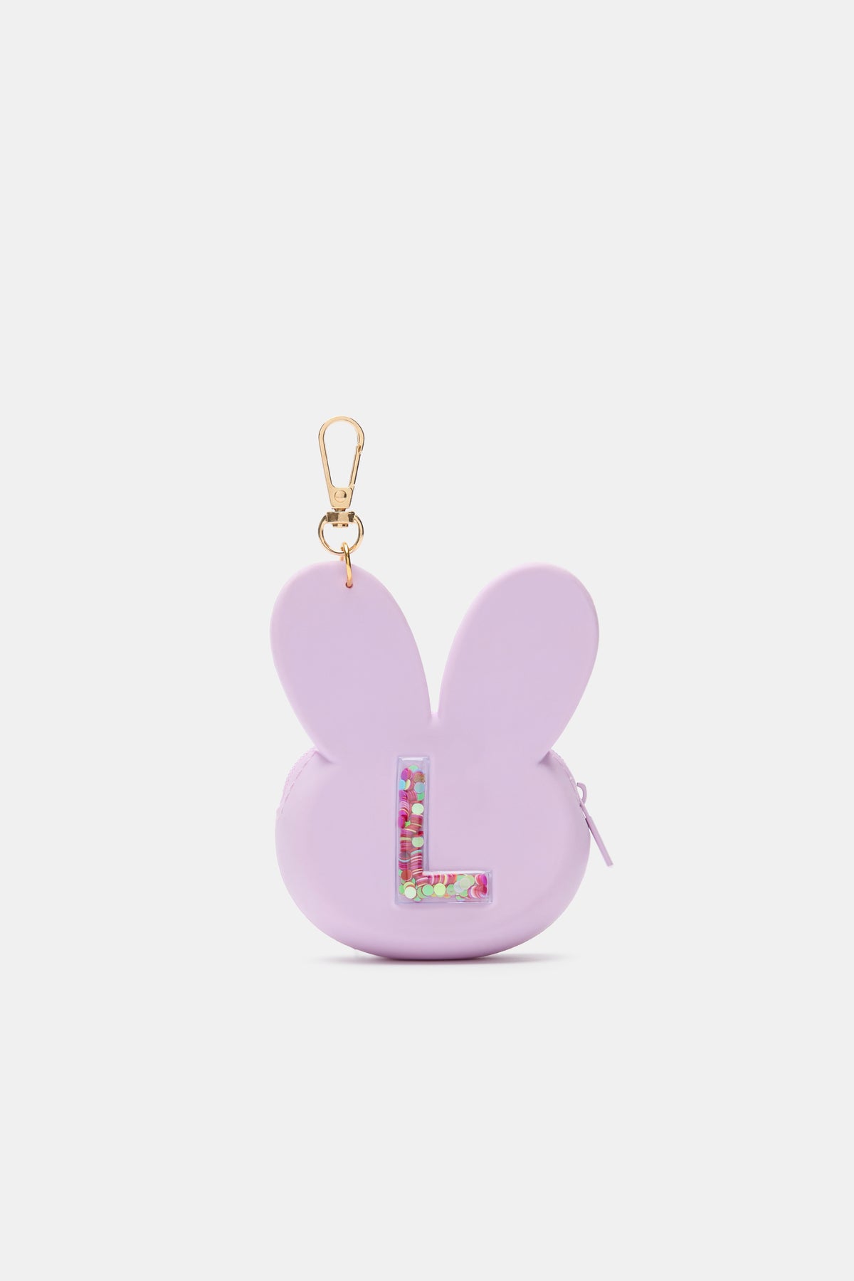 Bunny Silicone Initial Keyring