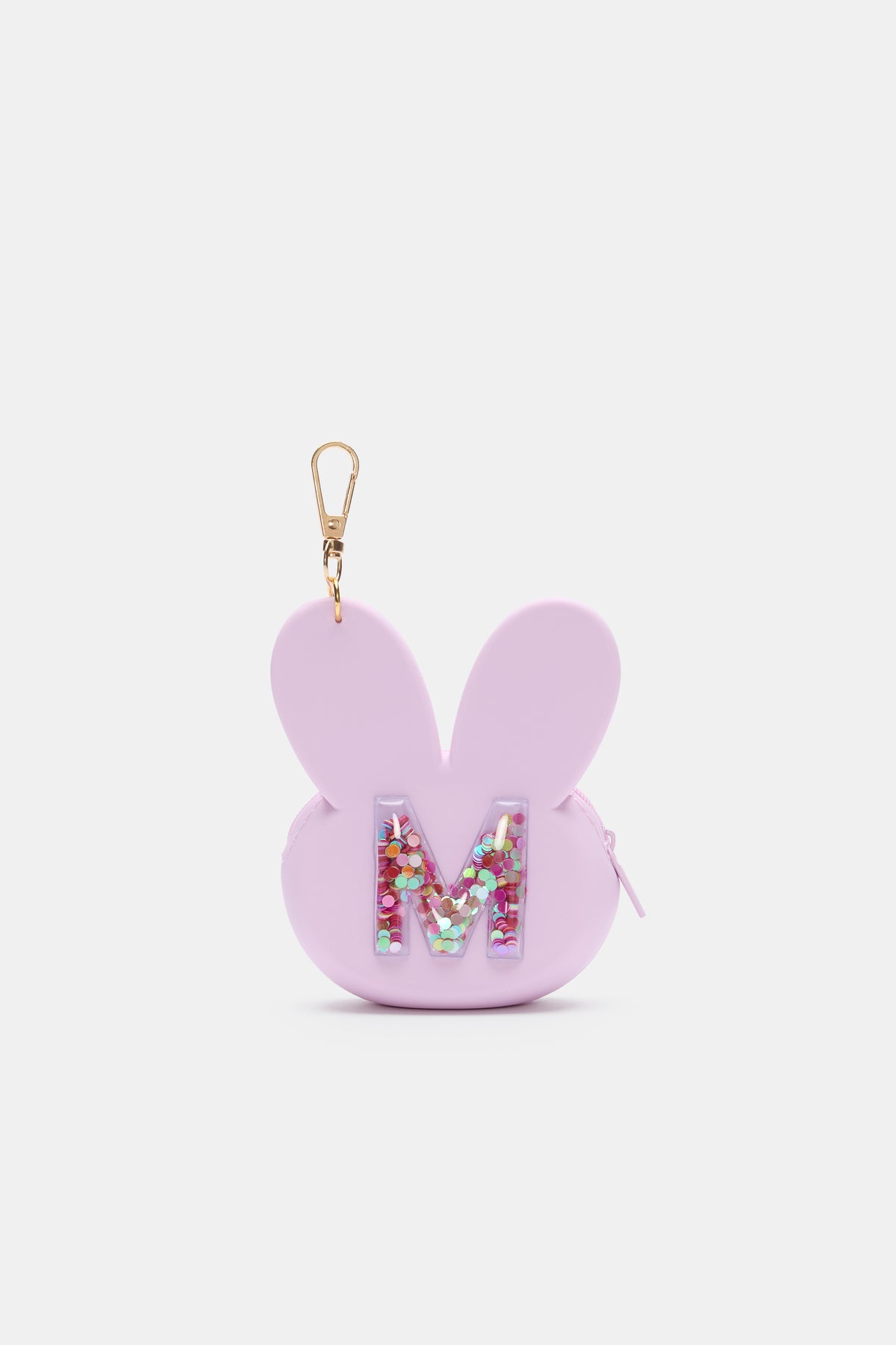 Bunny Silicone Initial Keyring