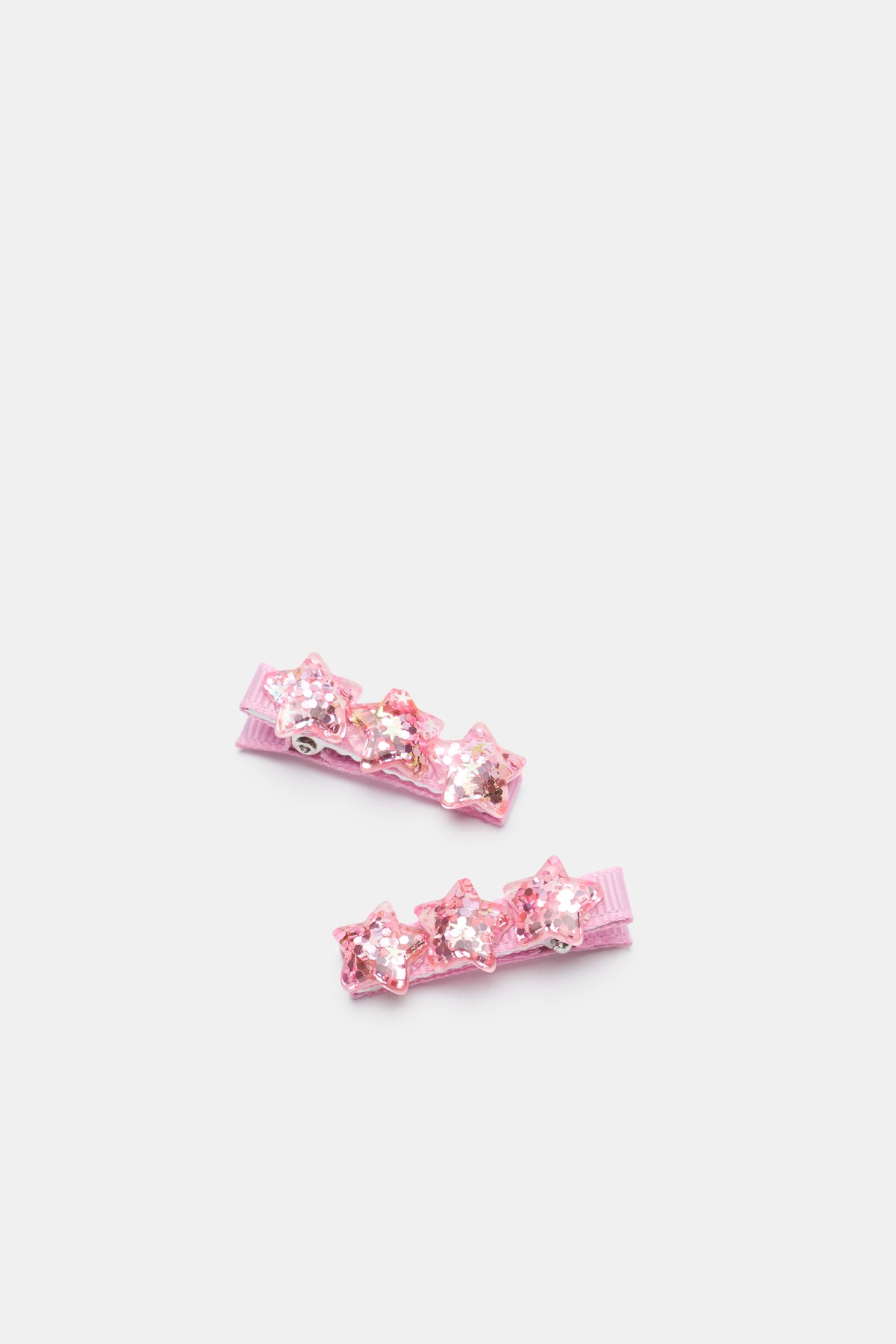 Glitter Star Trio Duck Clips