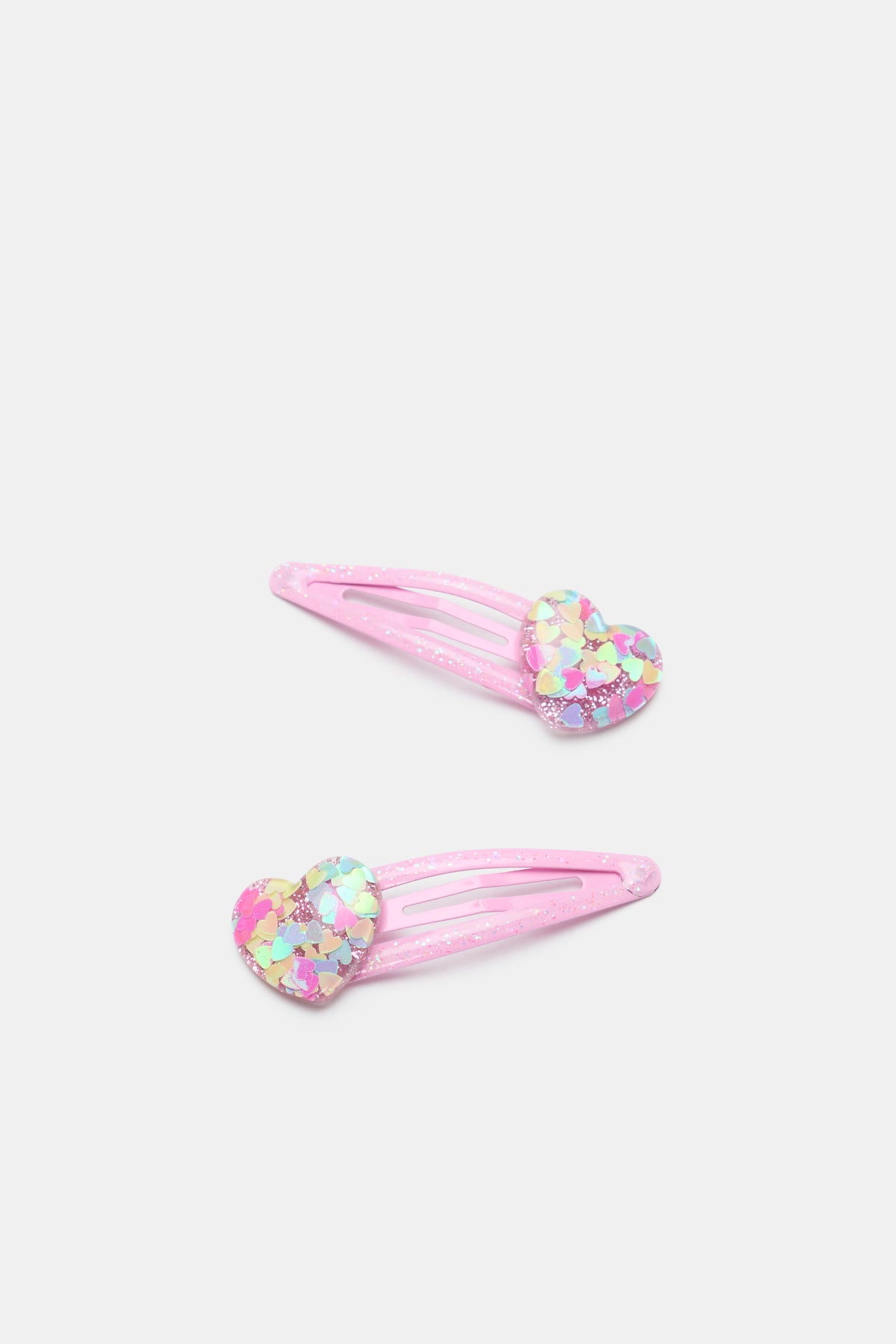 Glitter Confetti Heart Snaps