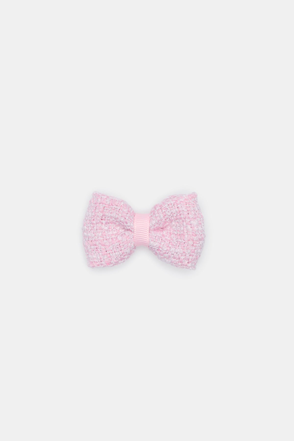Tweed Bow Duck Clip