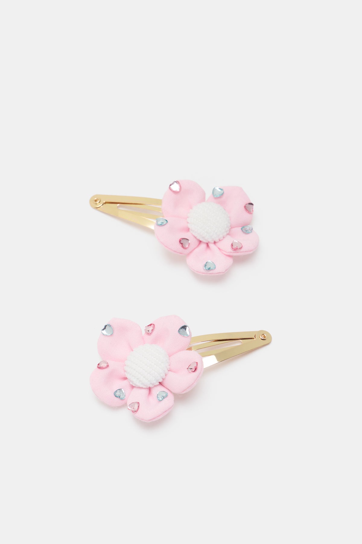 Flower Heart Gem Snaps