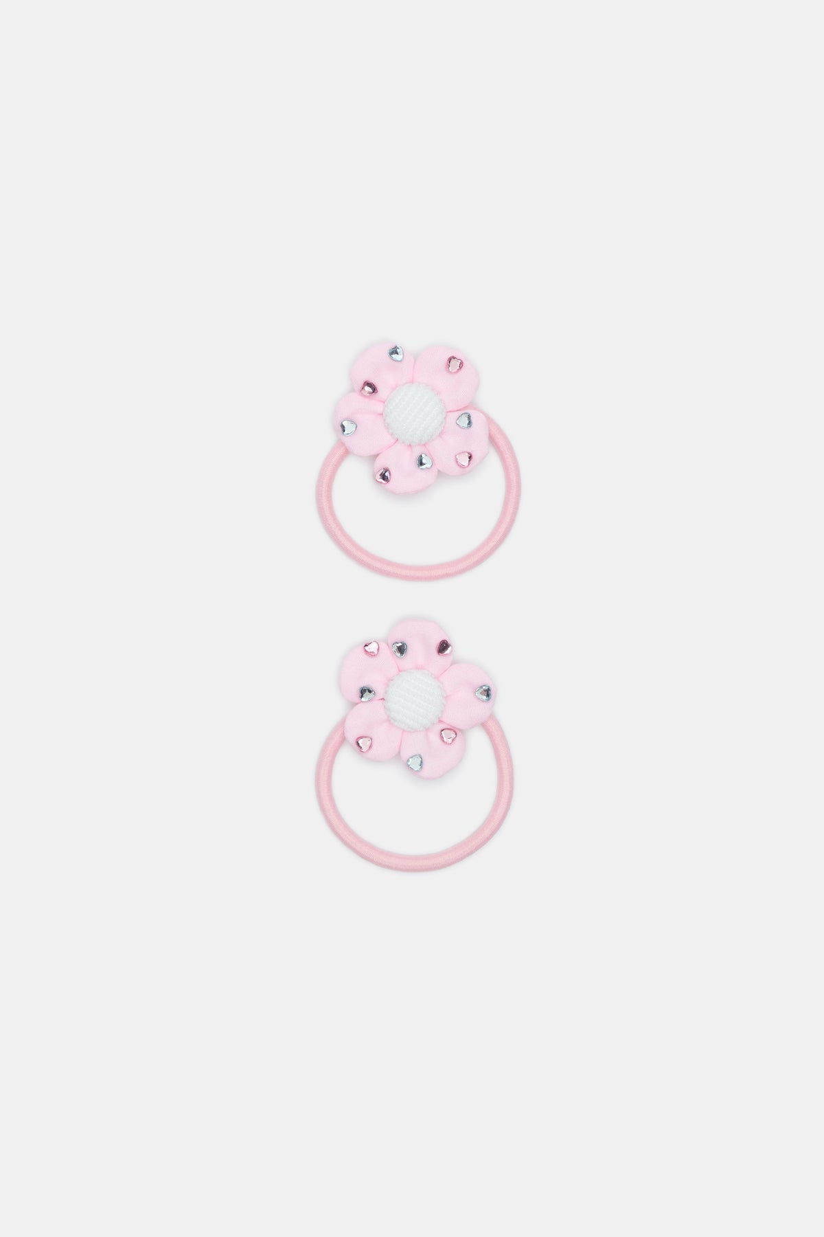 Flower Heart Gem Elastics