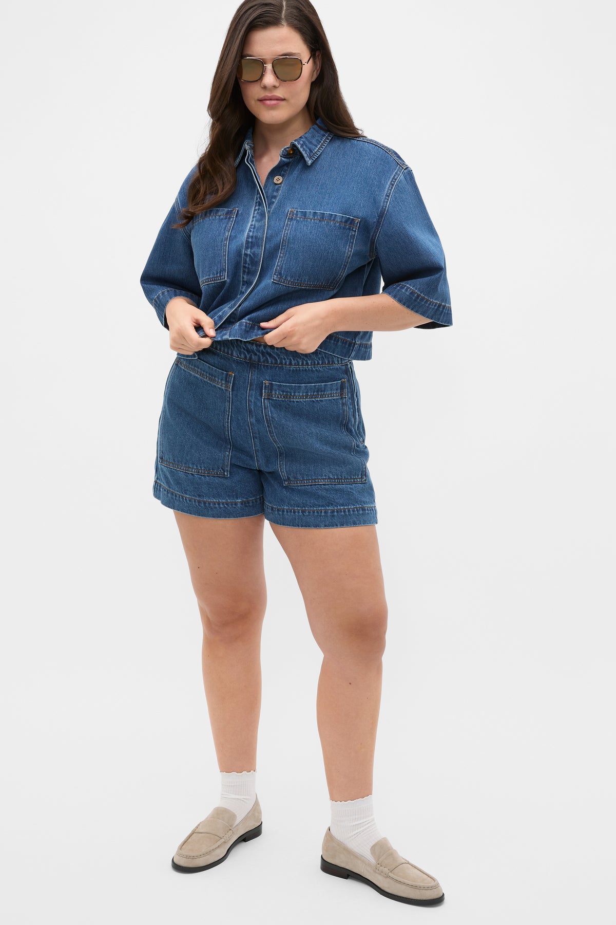 Patch Pocket Cotton Short