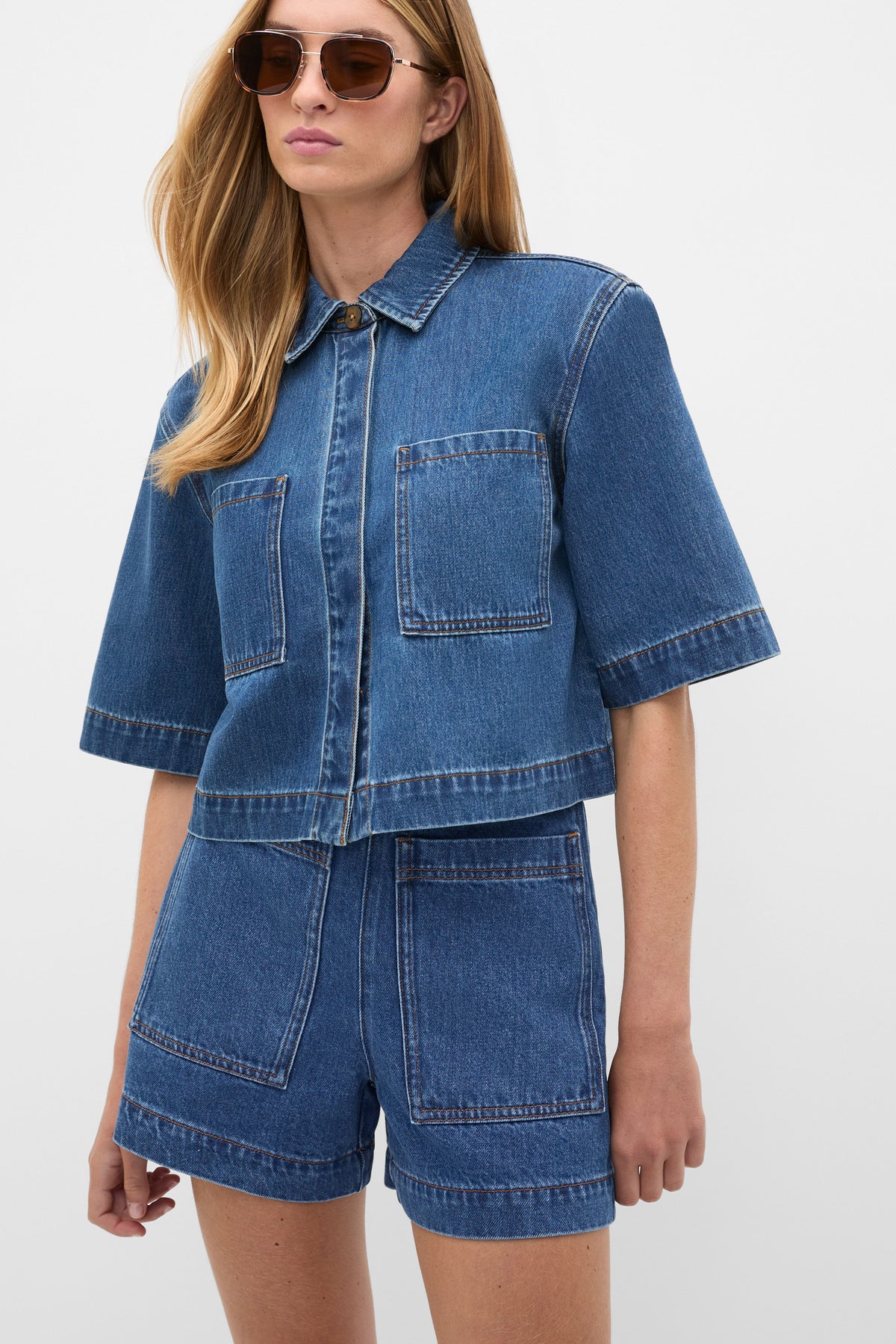 Patch Pocket Cotton Short