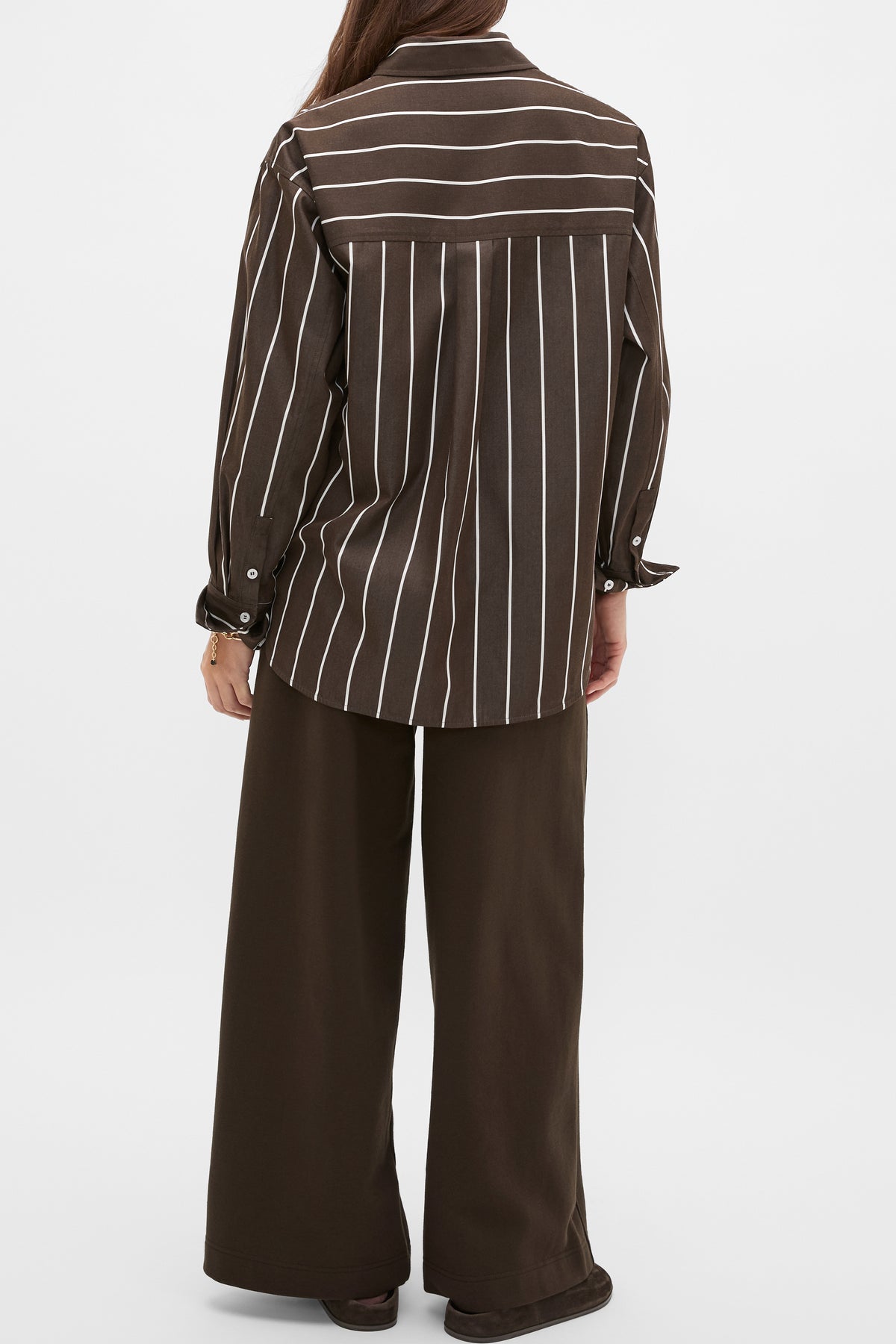 Stripe Cotton Oversized Shirt