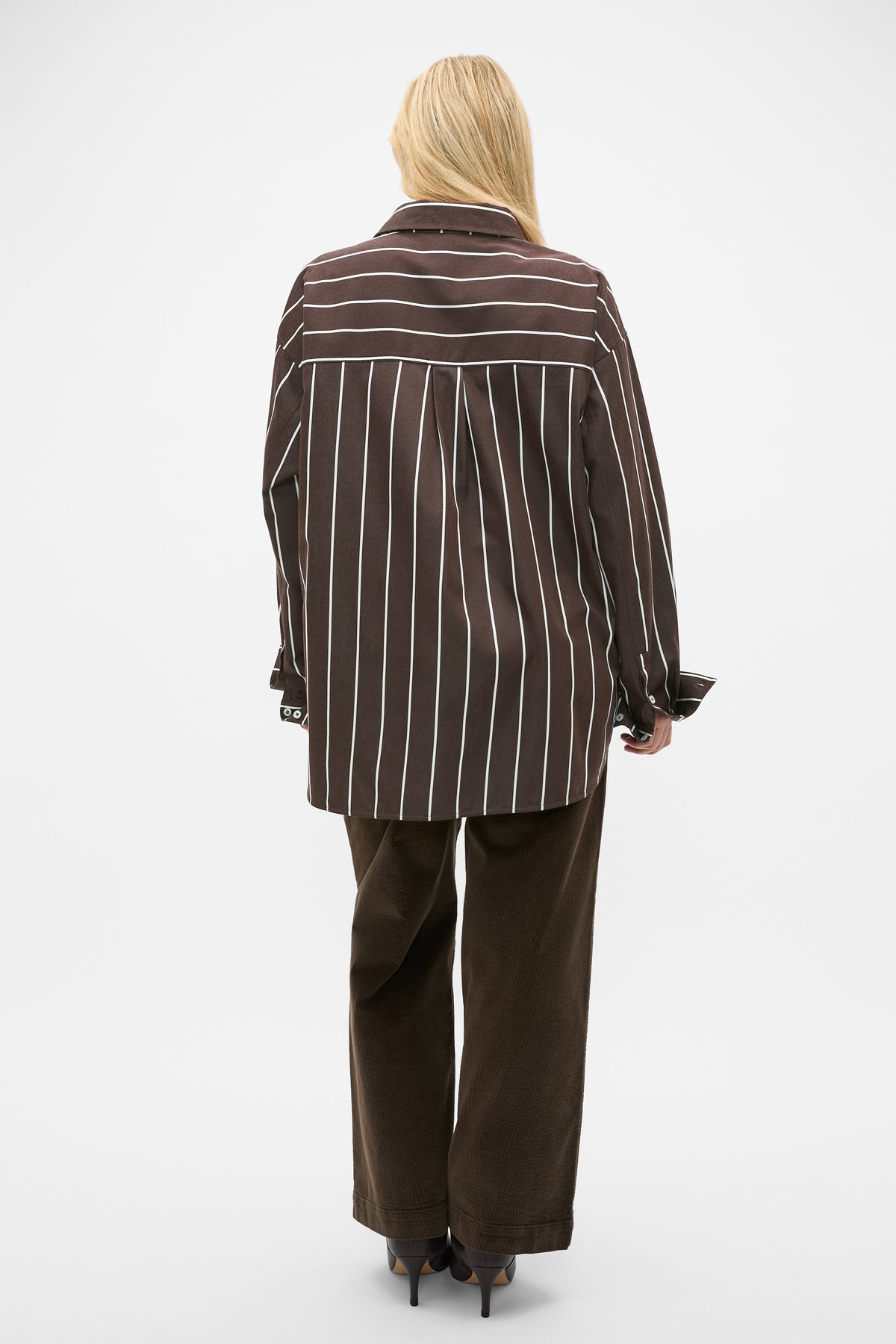 Stripe Cotton Oversized Shirt