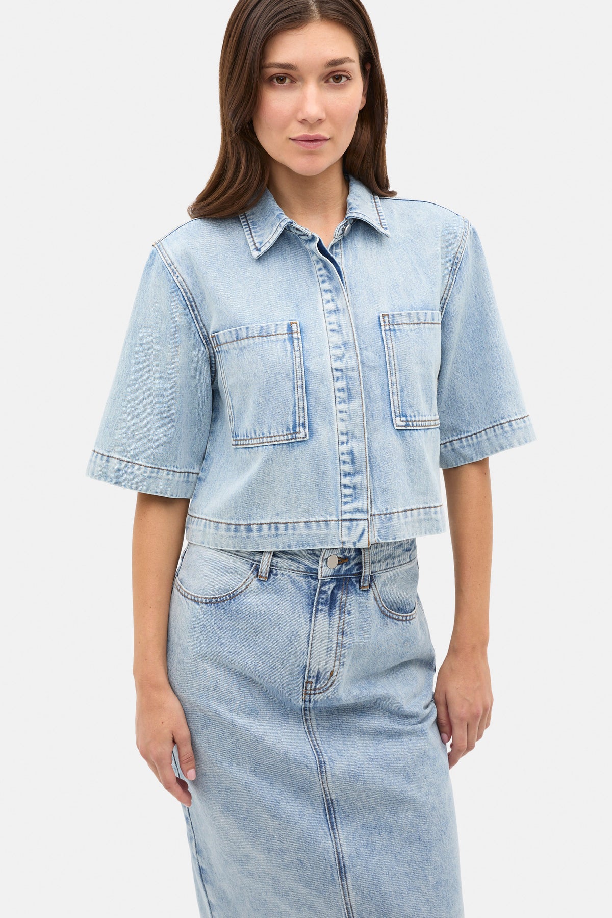 Denim Boxy Shirt