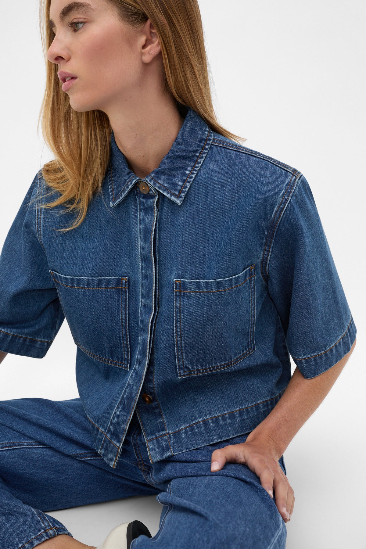 Denim Boxy Shirt