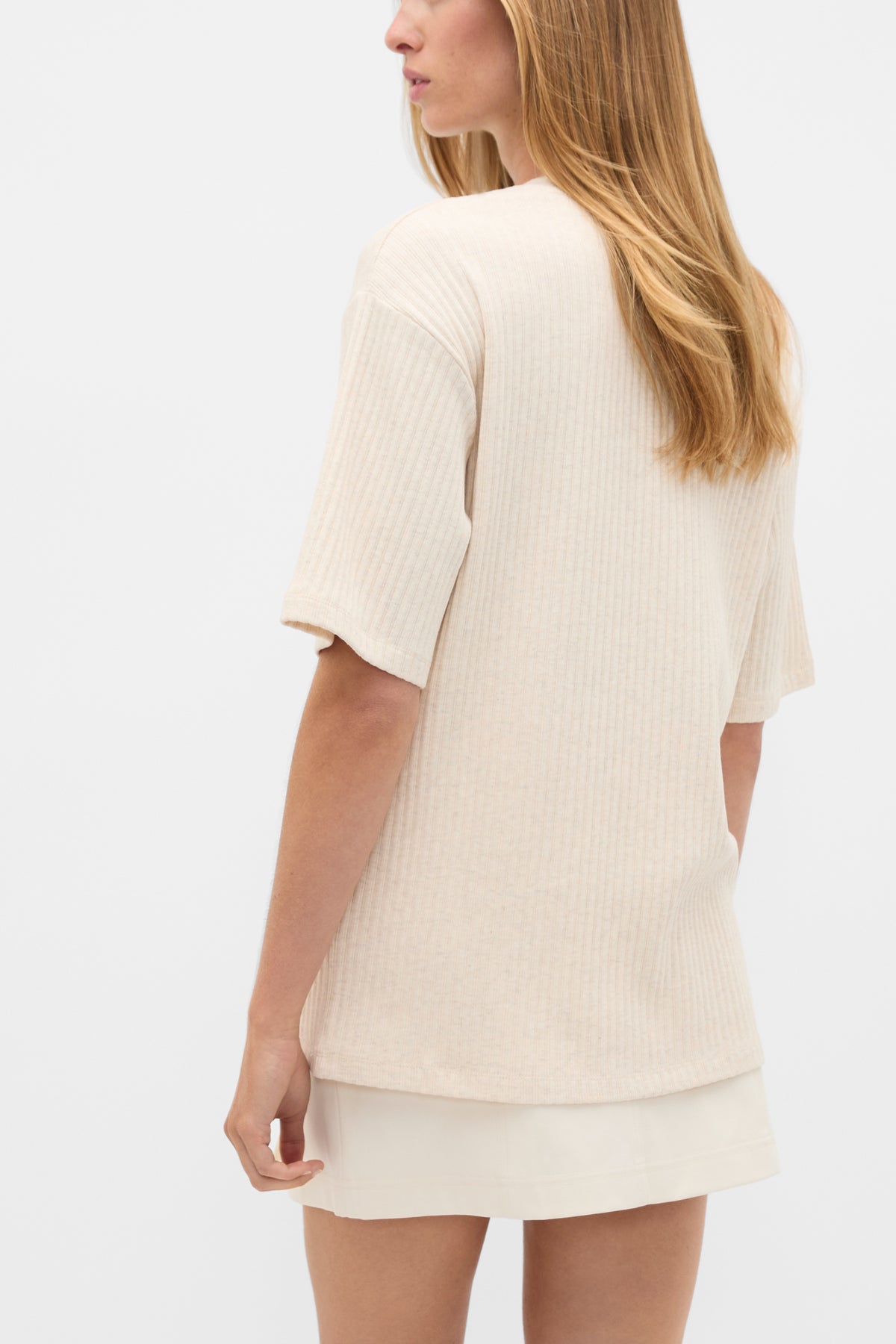 Cotton Rib Longline Tee