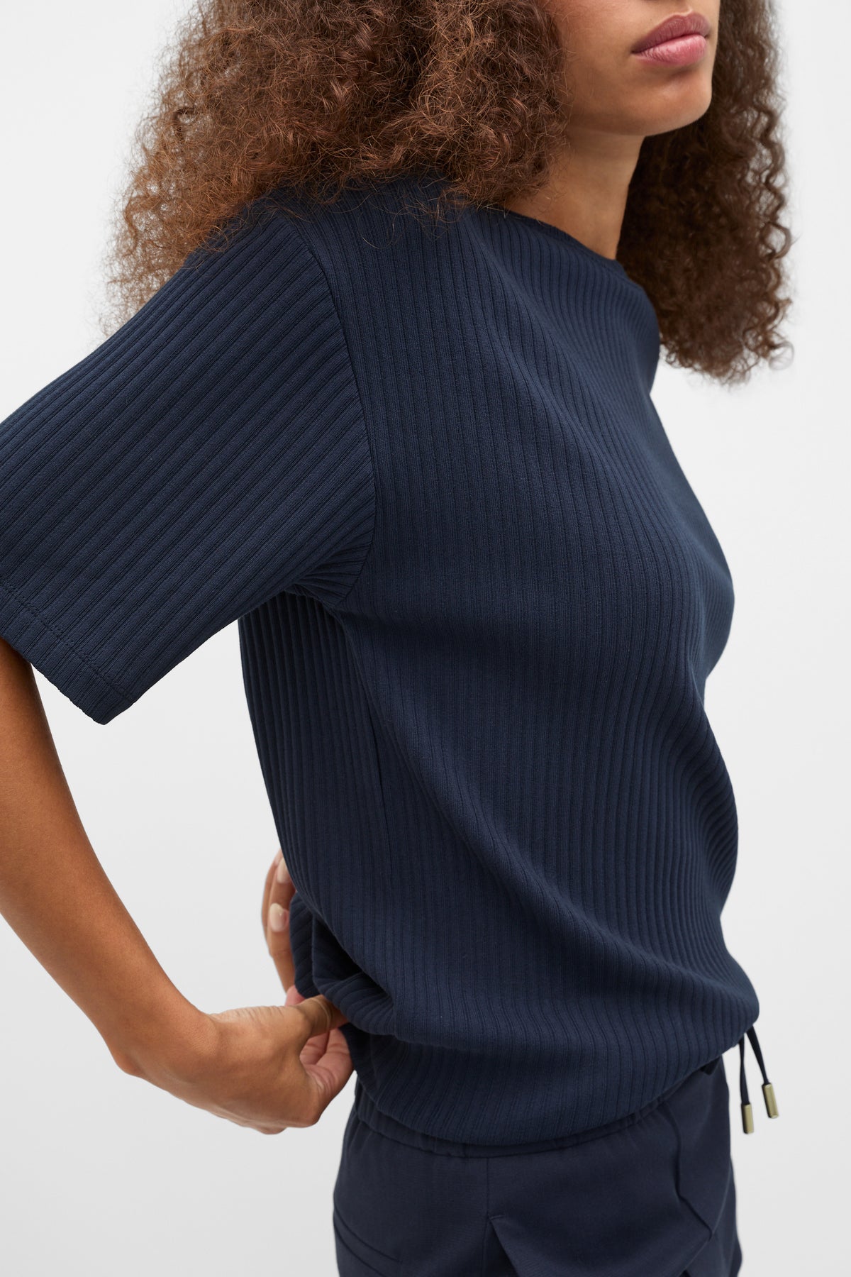 Cotton Rib Longline Tee