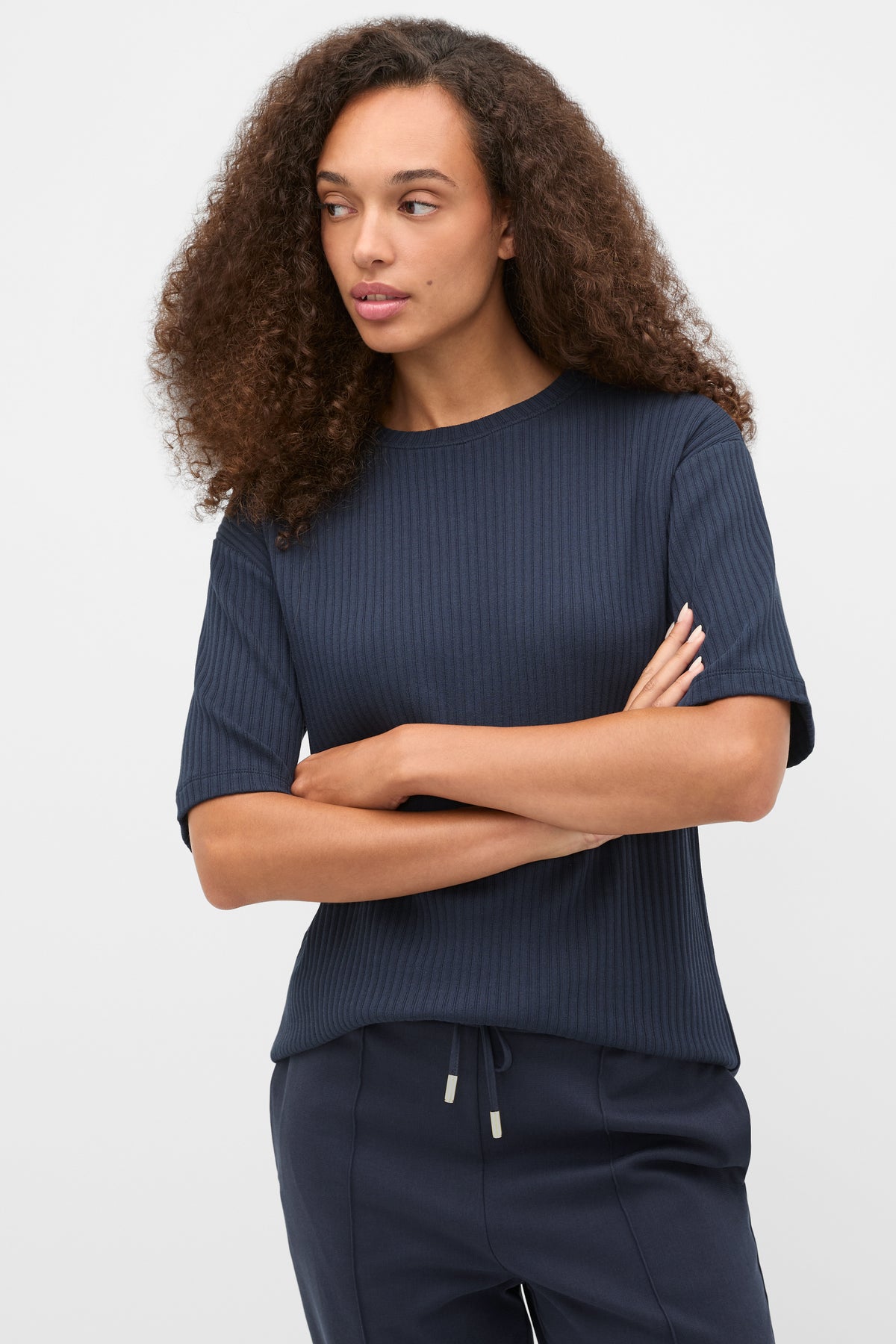Cotton Rib Longline Tee