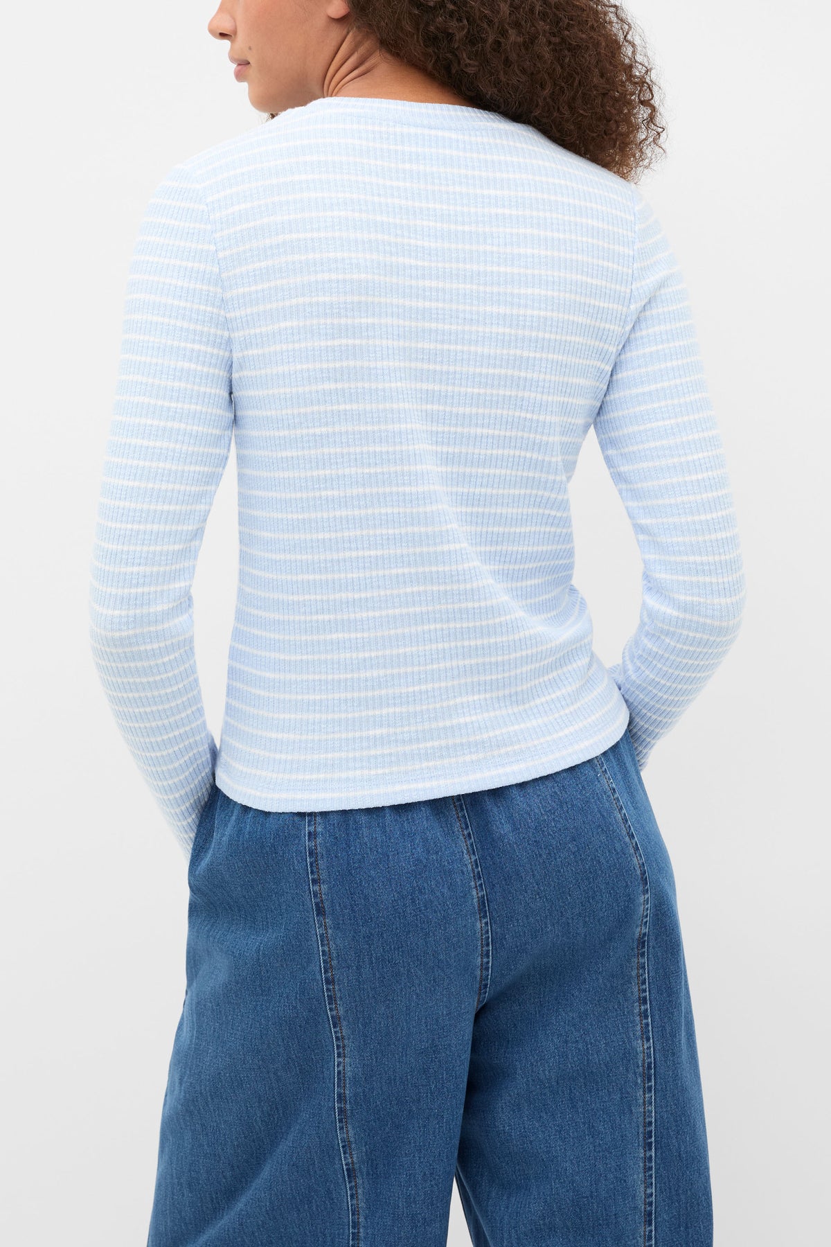 Self Stripe Textured Top