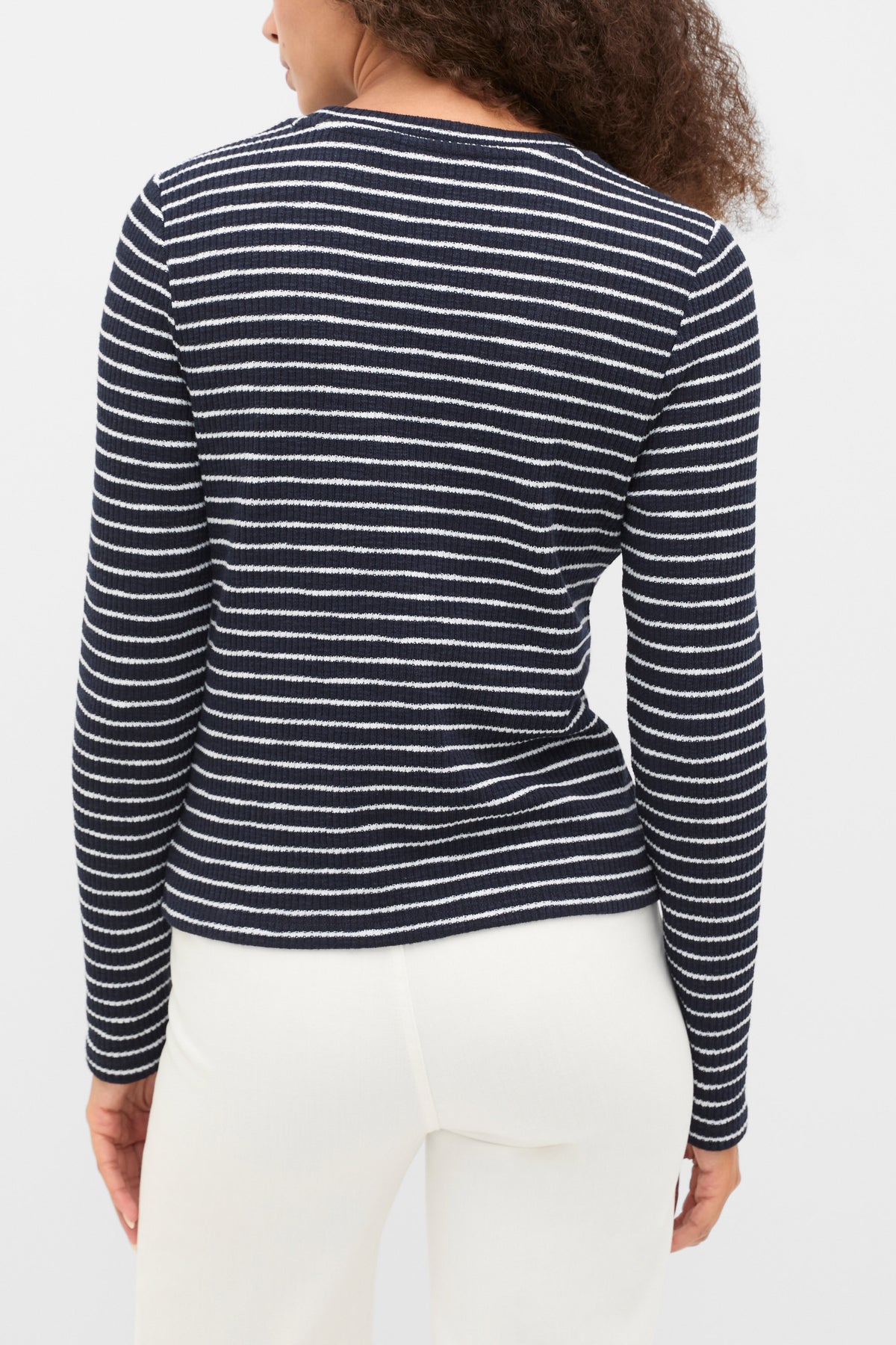 Self Stripe Textured Top