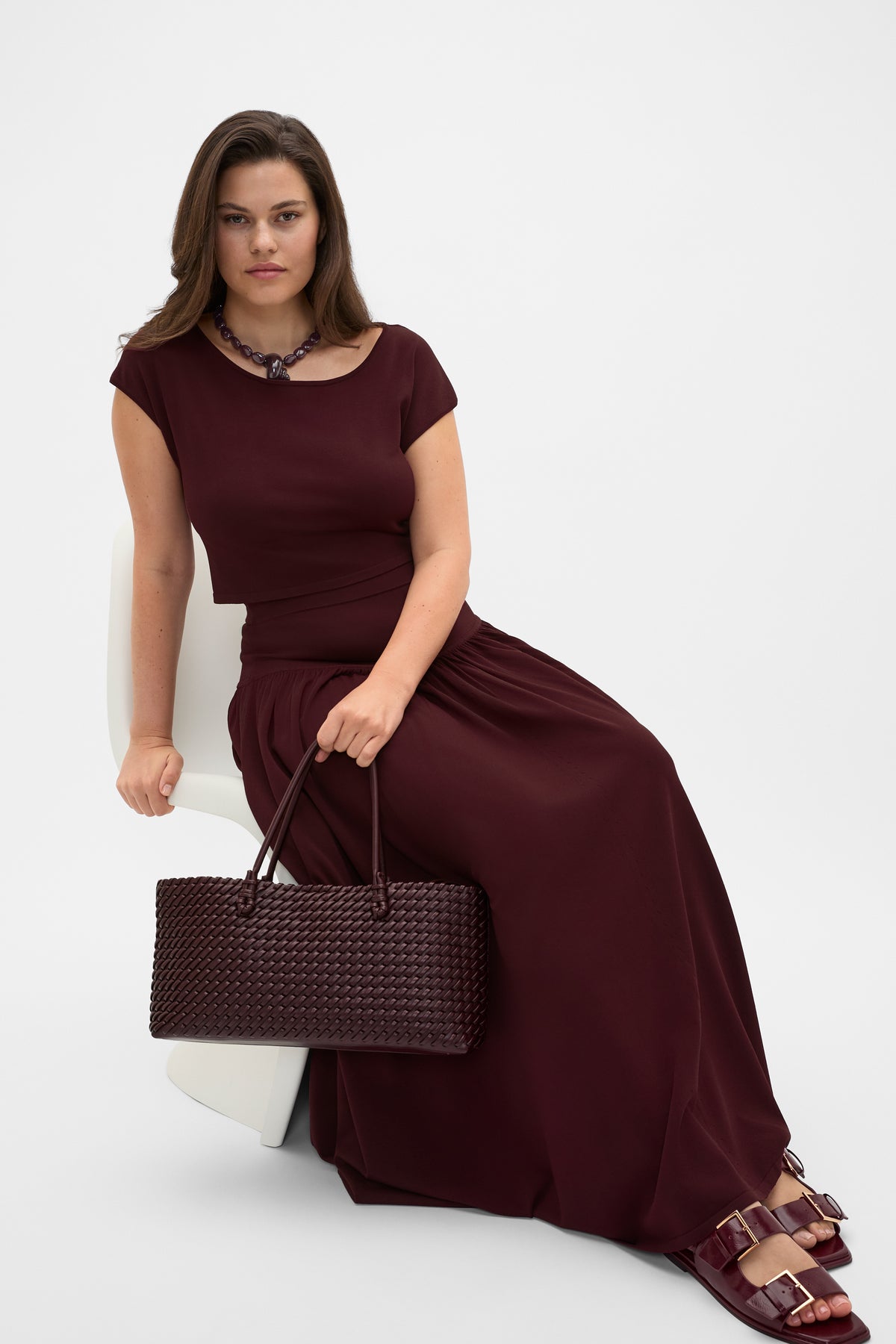 Compact Crepe Knit Top