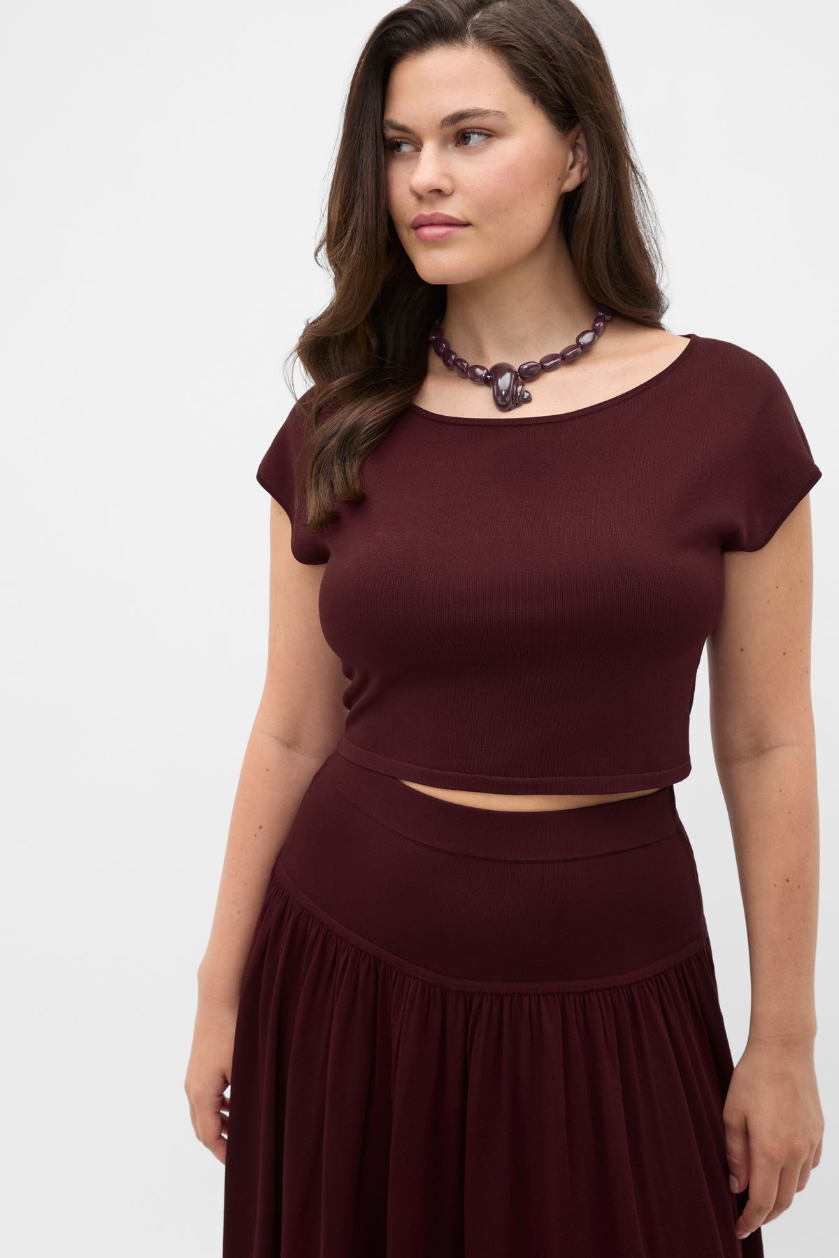 Compact Crepe Knit Top