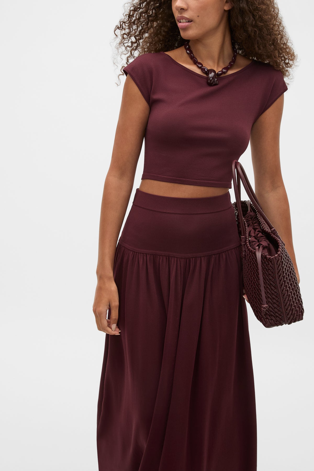 Compact Crepe Knit Top