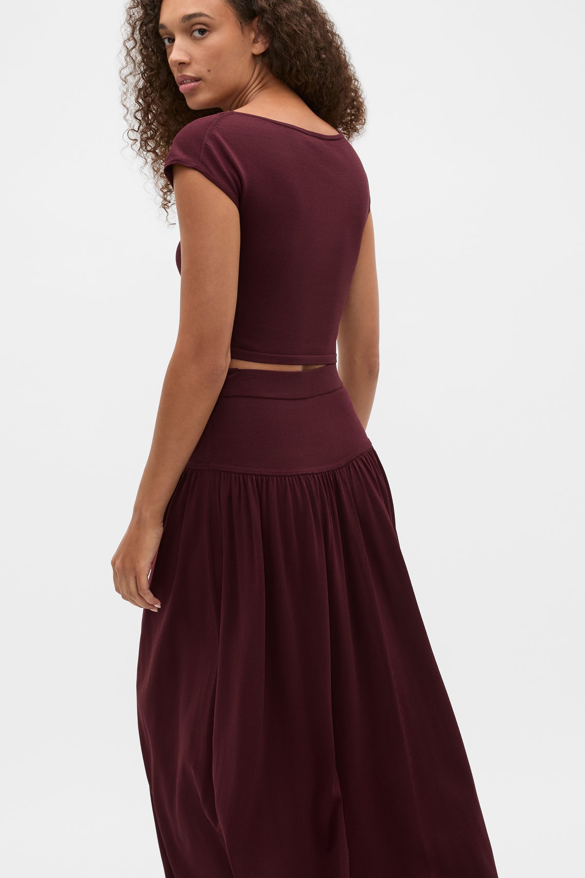 Compact Crepe Knit Top