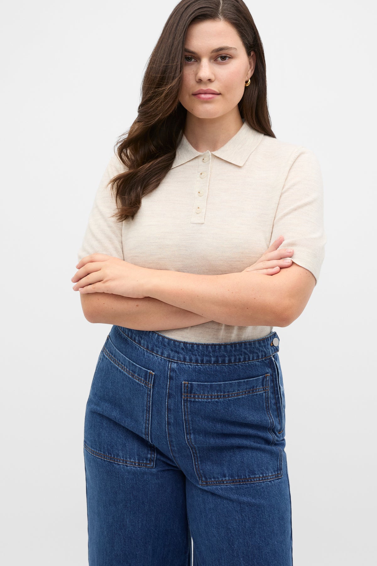 Australian Merino Knit Polo Top