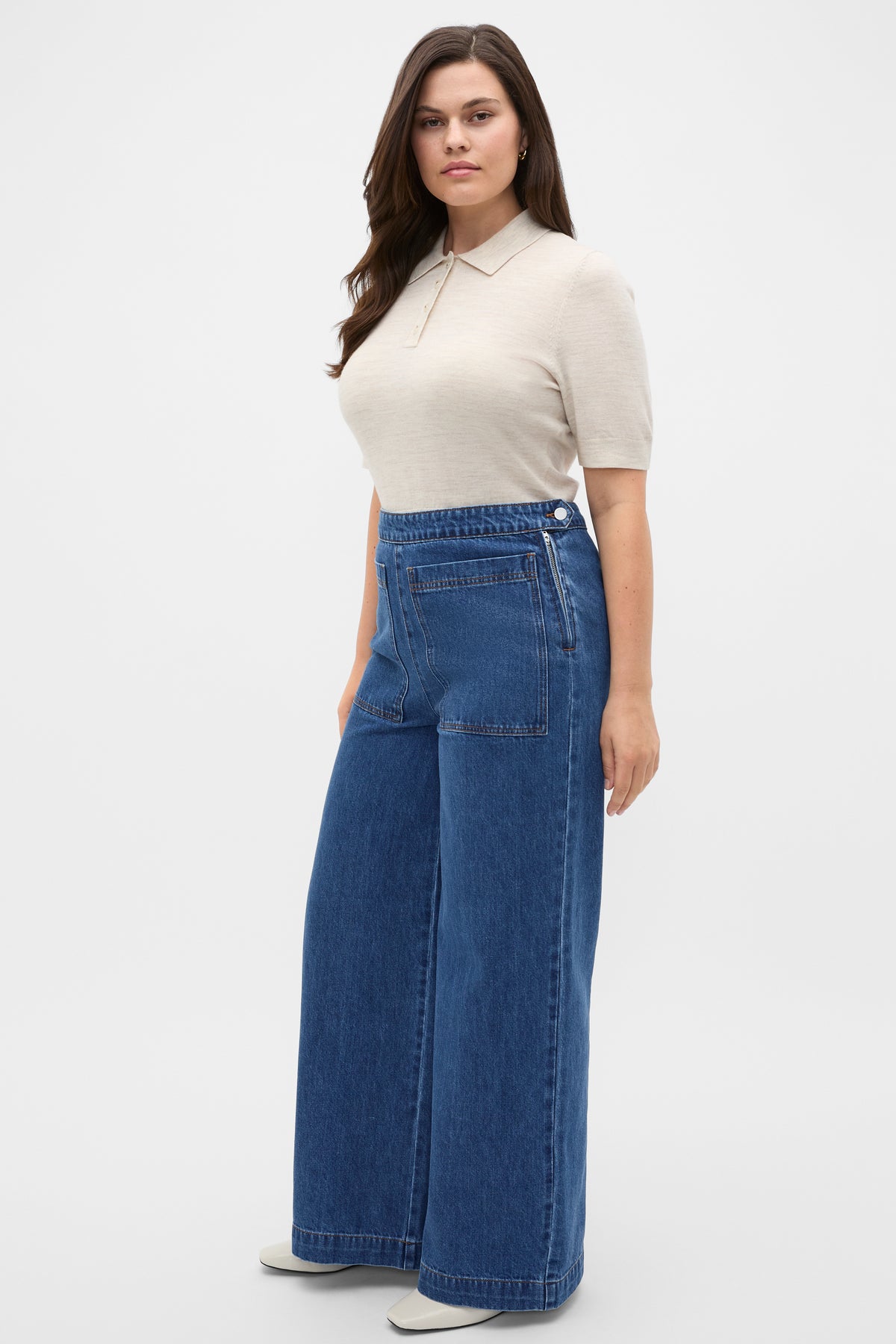 Australian Merino Knit Polo Top